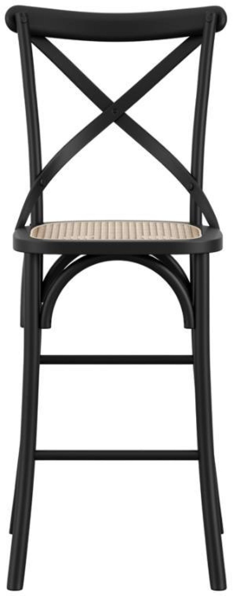 Product photograph of Set Of 2 Fitzroy Beech And Cane X Back Counter Stool from Choice Furniture Superstore.