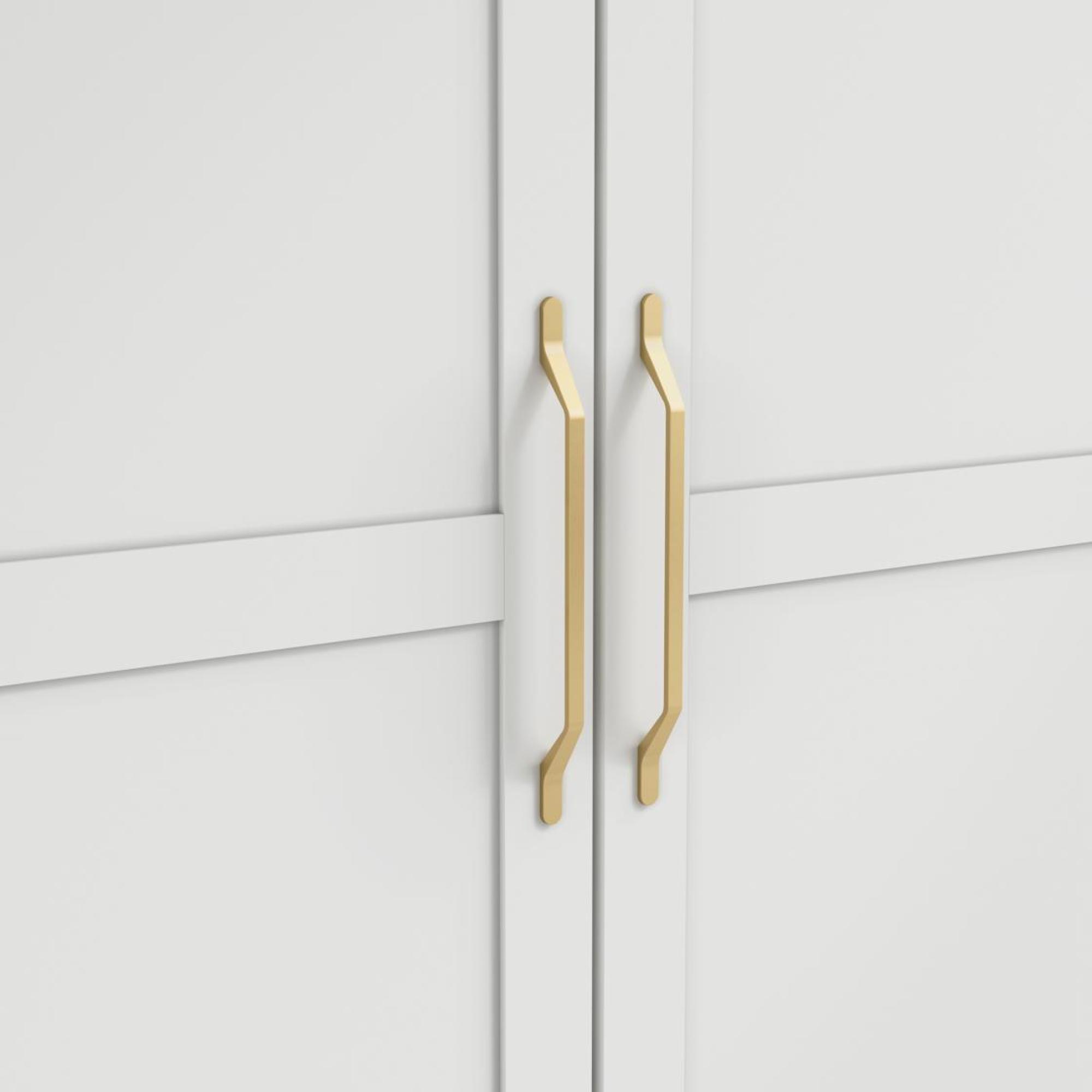 Product photograph of Austen White 2 Door Wardrobe from Choice Furniture Superstore.