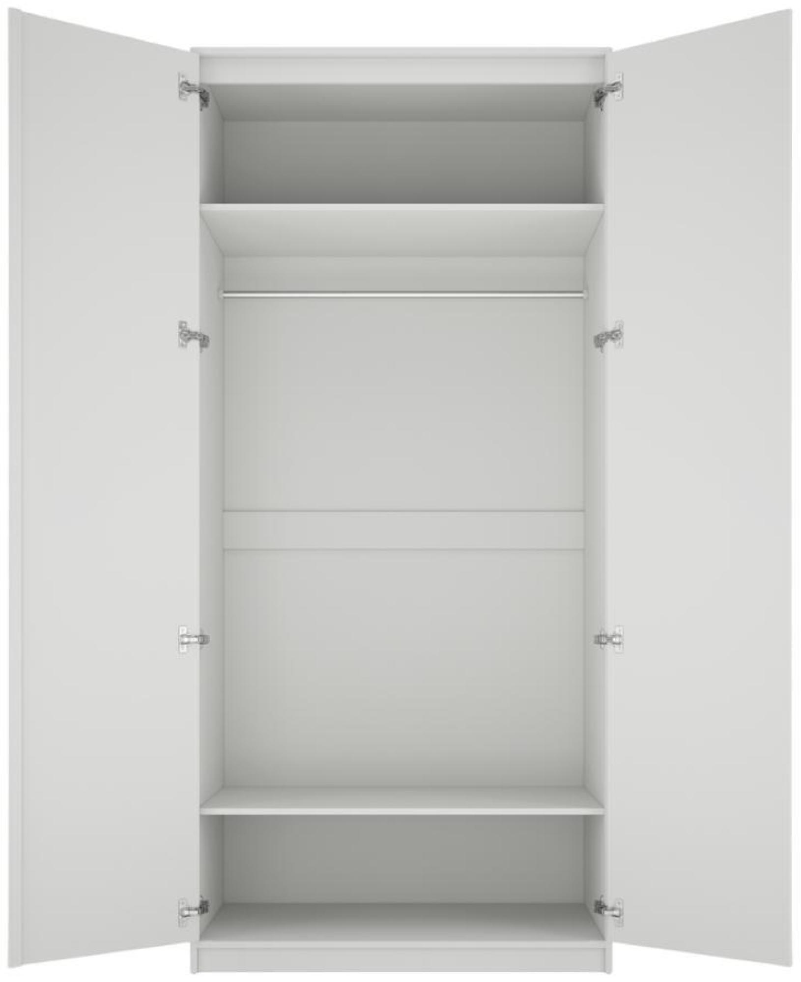 Product photograph of Austen White 2 Door Wardrobe from Choice Furniture Superstore.