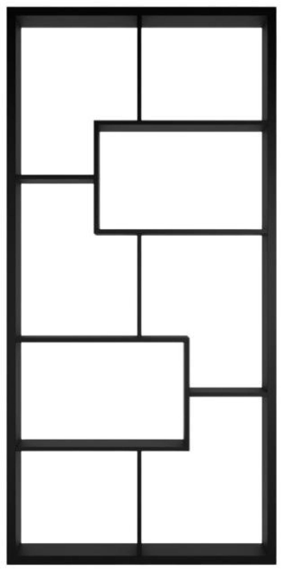 Product photograph of Quebec Black Shelving Unit from Choice Furniture Superstore.