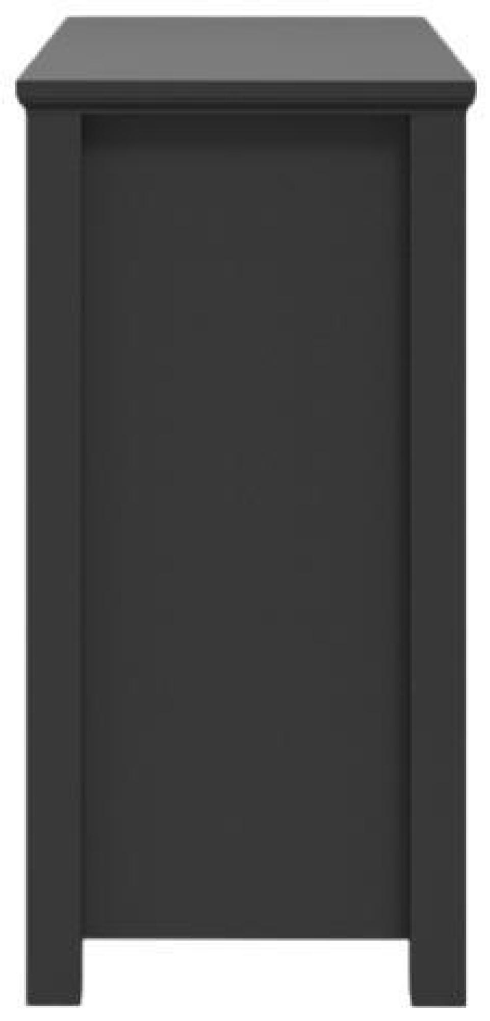 Product photograph of Ives Black 4 Drawer Chest from Choice Furniture Superstore.