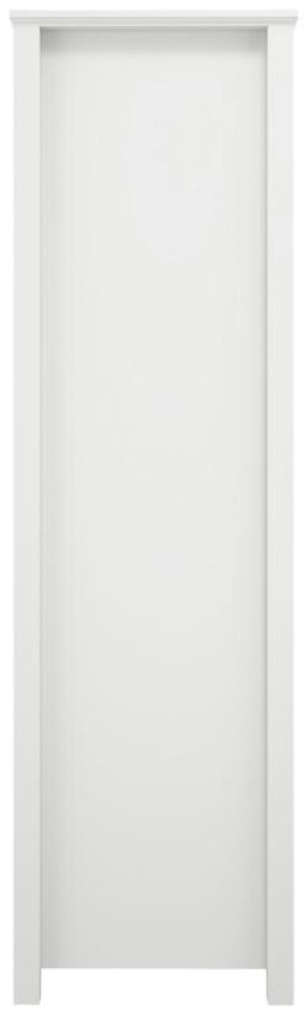 Product photograph of Ives White 2 Door Combo Wardrobe from Choice Furniture Superstore.