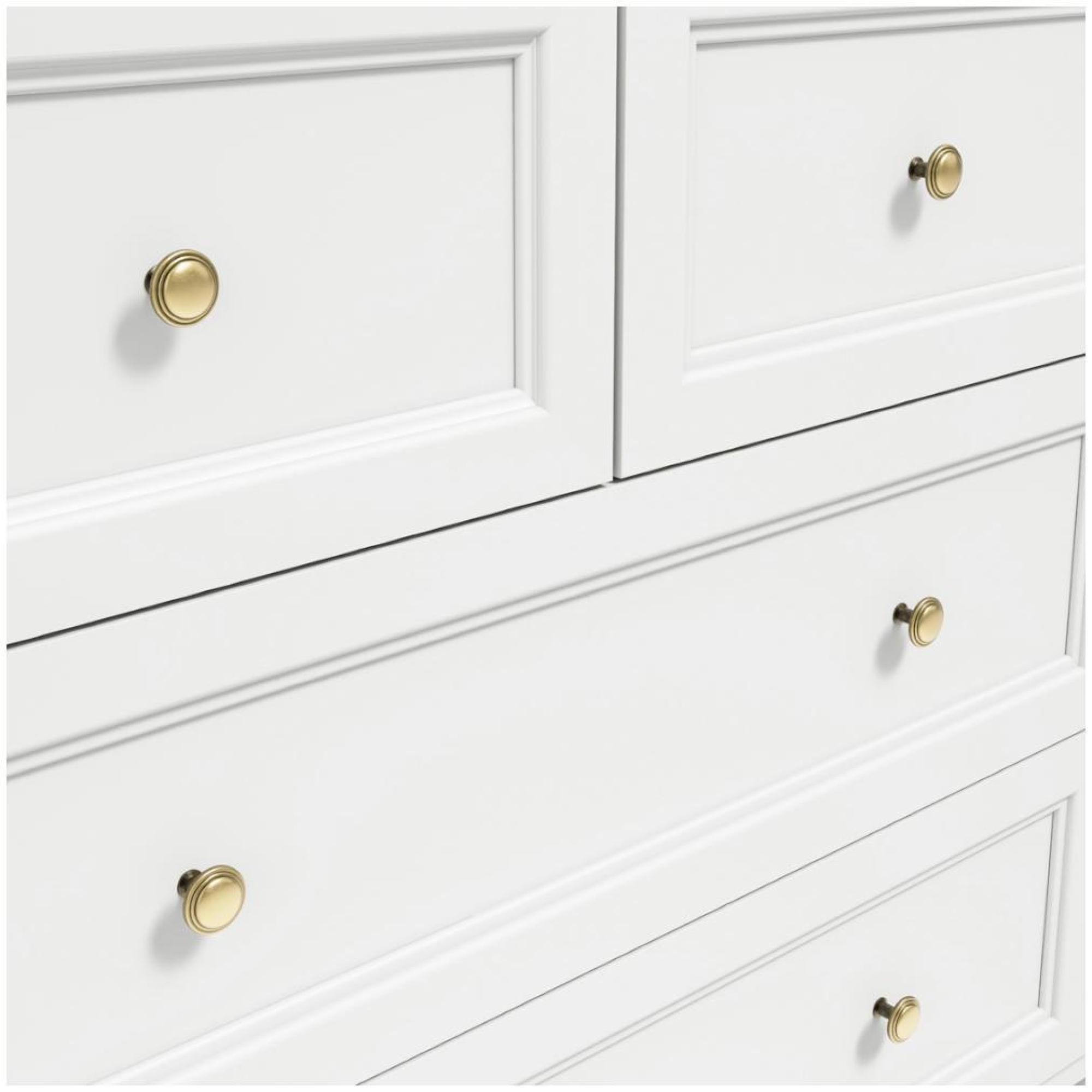 Product photograph of Ives White 4 Drawer Chest from Choice Furniture Superstore.