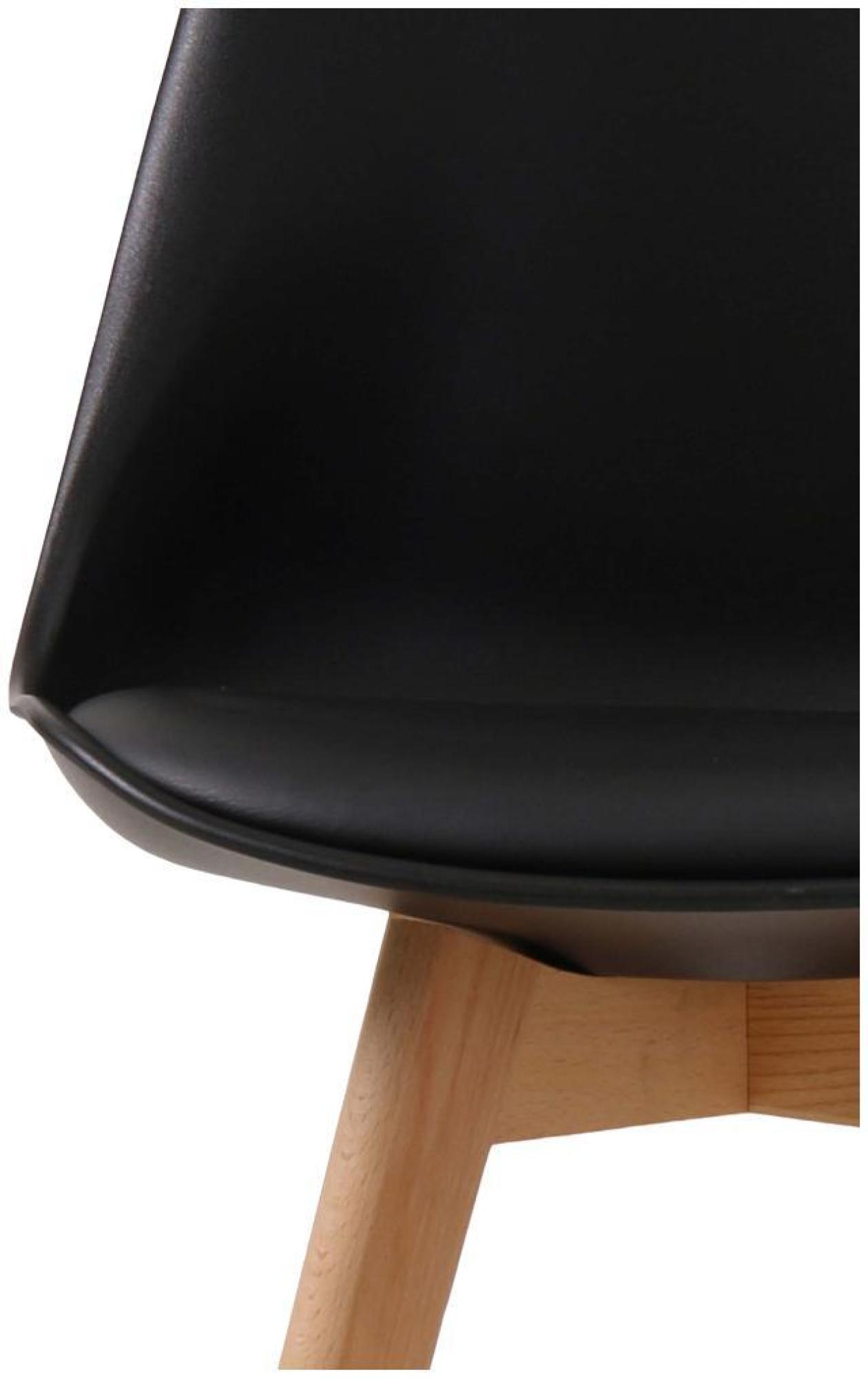 Product photograph of 2 X Louvre Black Wood Dining Chair from Choice Furniture Superstore.