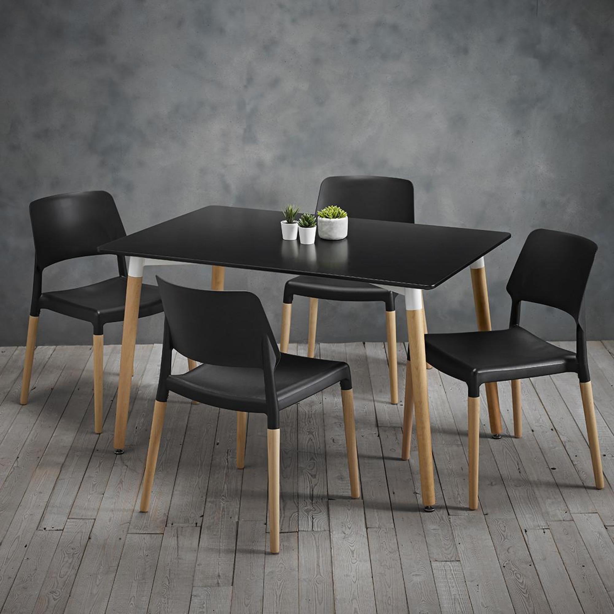 Product photograph of 2 X Riva Black Dining Chair from Choice Furniture Superstore.