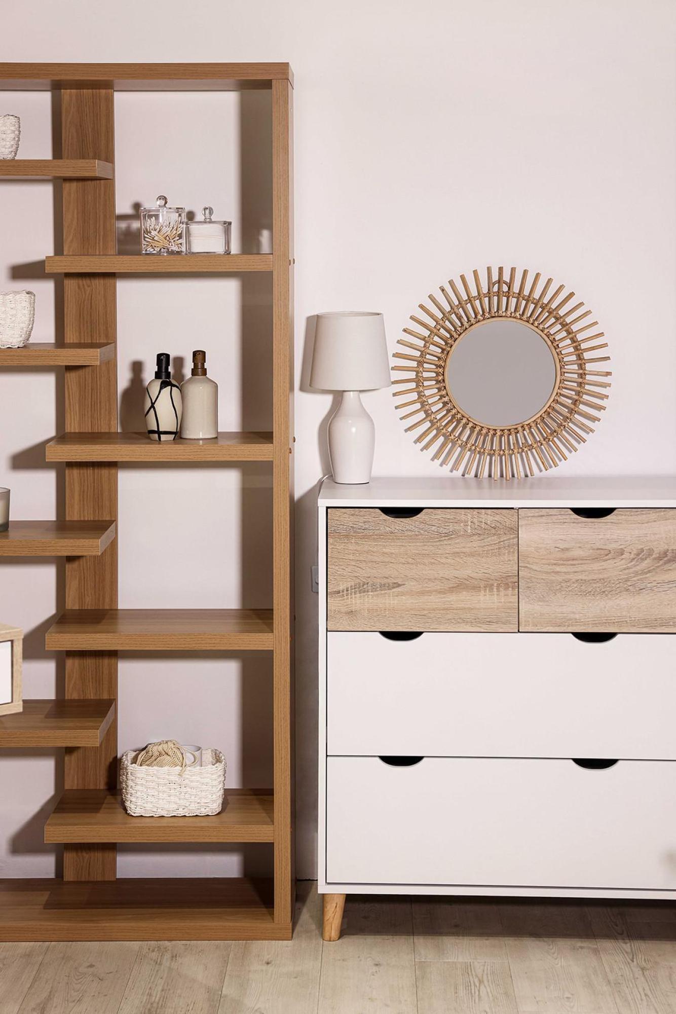 Product photograph of Stockholm White 4 Drawer Chest from Choice Furniture Superstore.