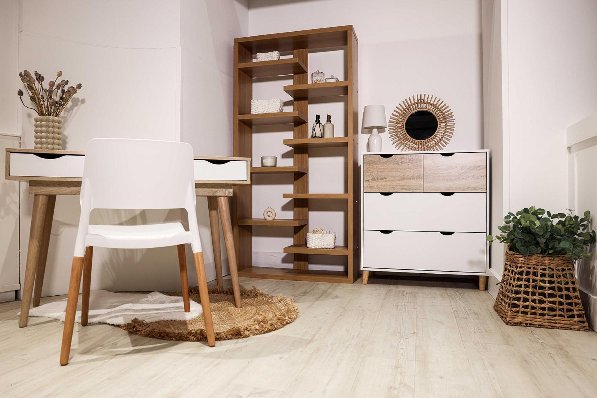 Product photograph of Stockholm White 4 Drawer Chest from Choice Furniture Superstore.