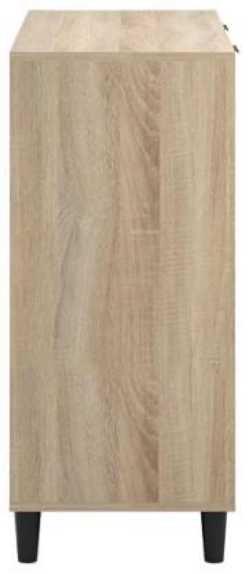 Product photograph of Stockholm Chevron Oak Effect 4 Drawer Chest from Choice Furniture Superstore.
