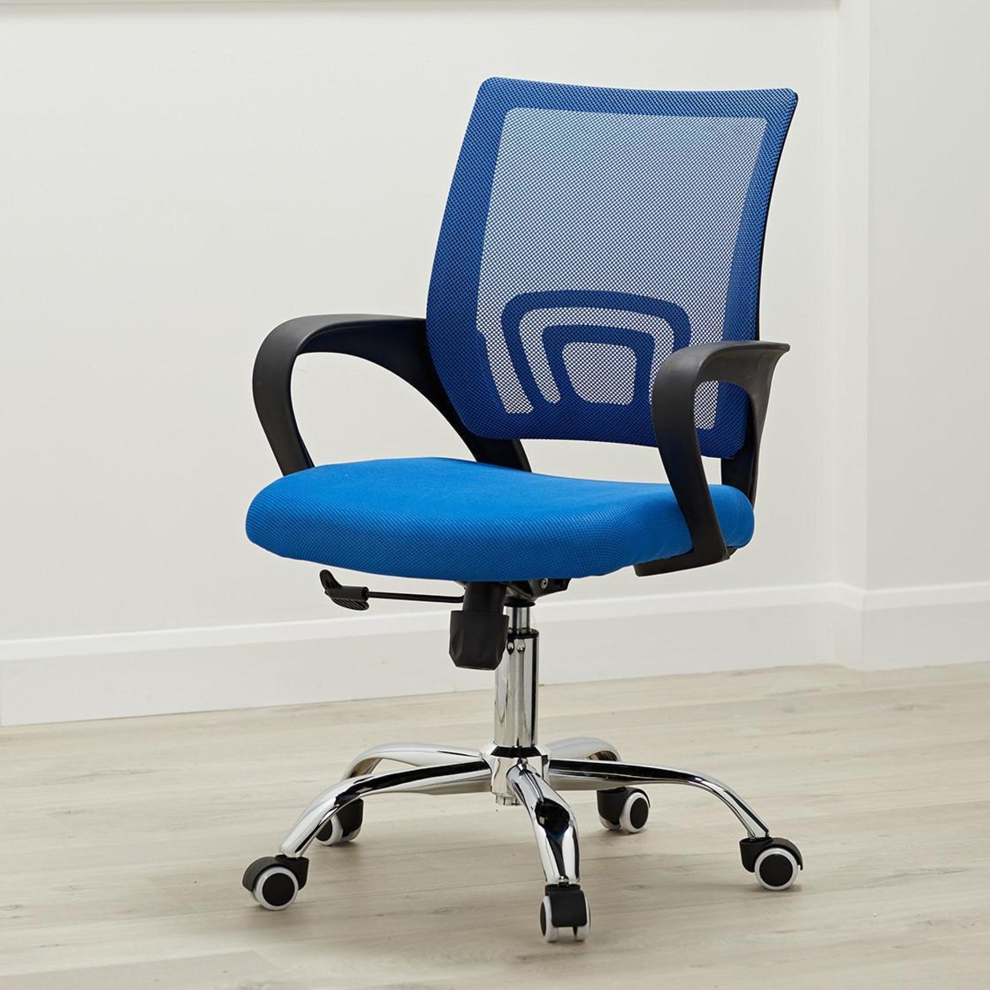 Product photograph of Tate Mesh Back Blue Office Chair from Choice Furniture Superstore.