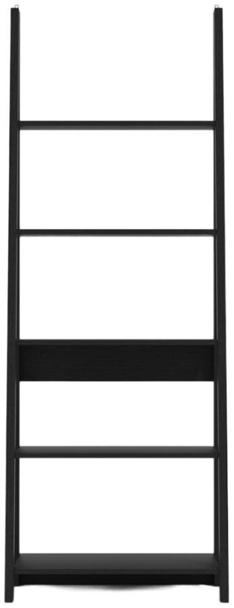 Product photograph of Tiva Ladder Black Bookcase from Choice Furniture Superstore.