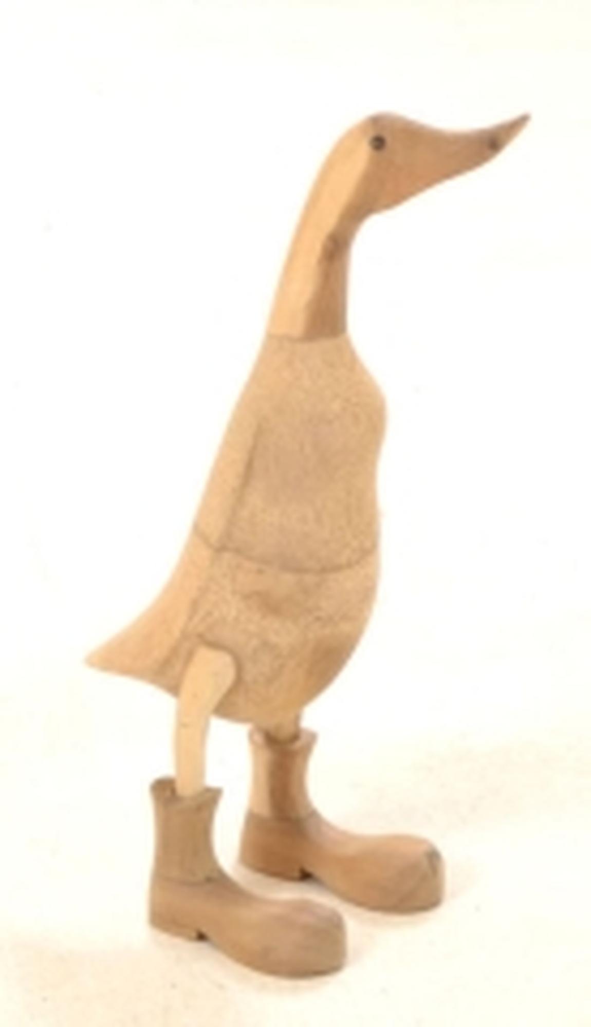 Product photograph of Extra Small Natural Duck With Boots - 25cm from Choice Furniture Superstore.