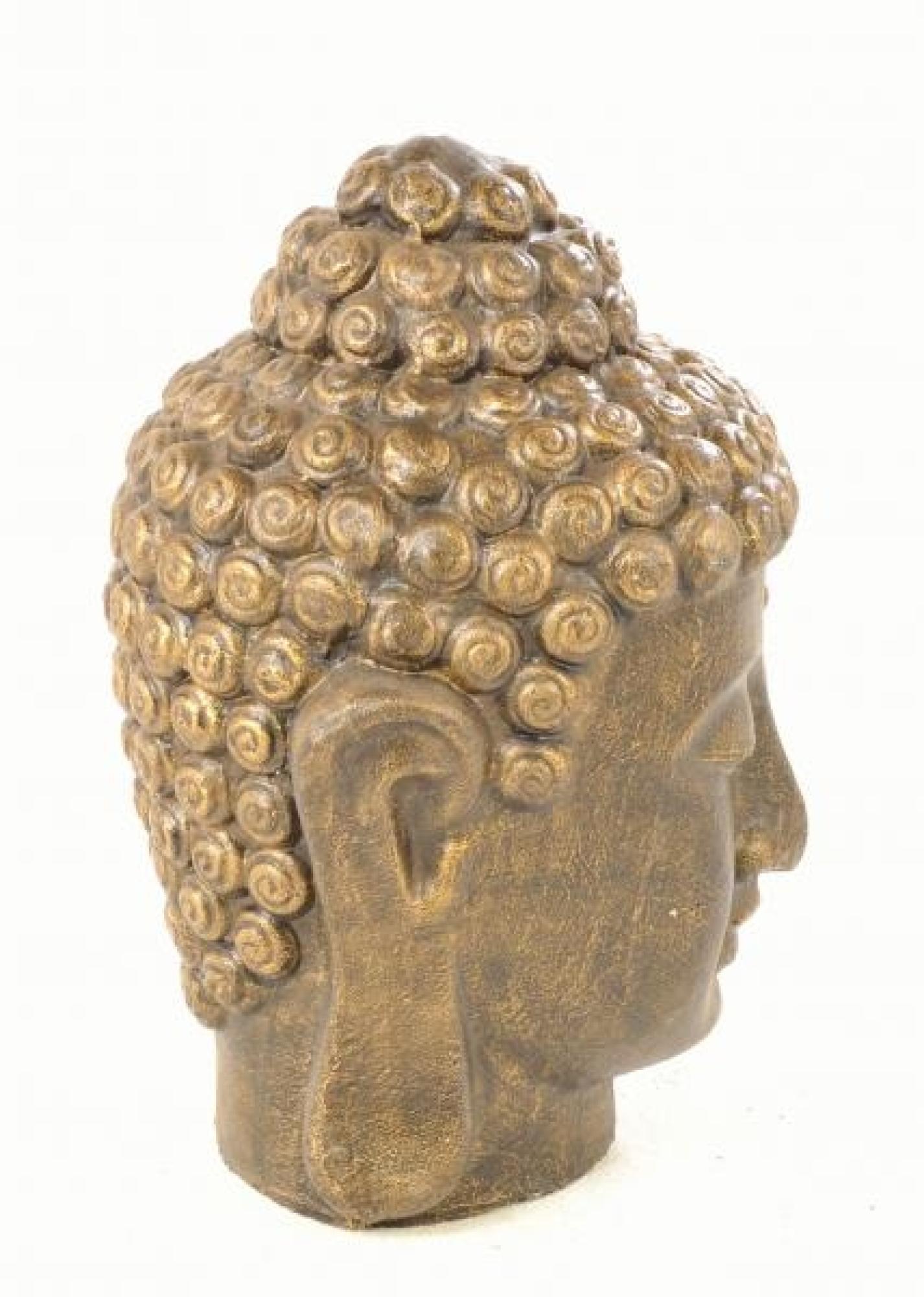 Product photograph of Ancient Mariner Large Golden Buddha Head from Choice Furniture Superstore.