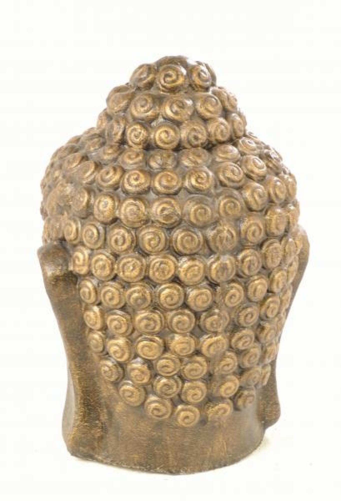 Product photograph of Ancient Mariner Large Golden Buddha Head from Choice Furniture Superstore.