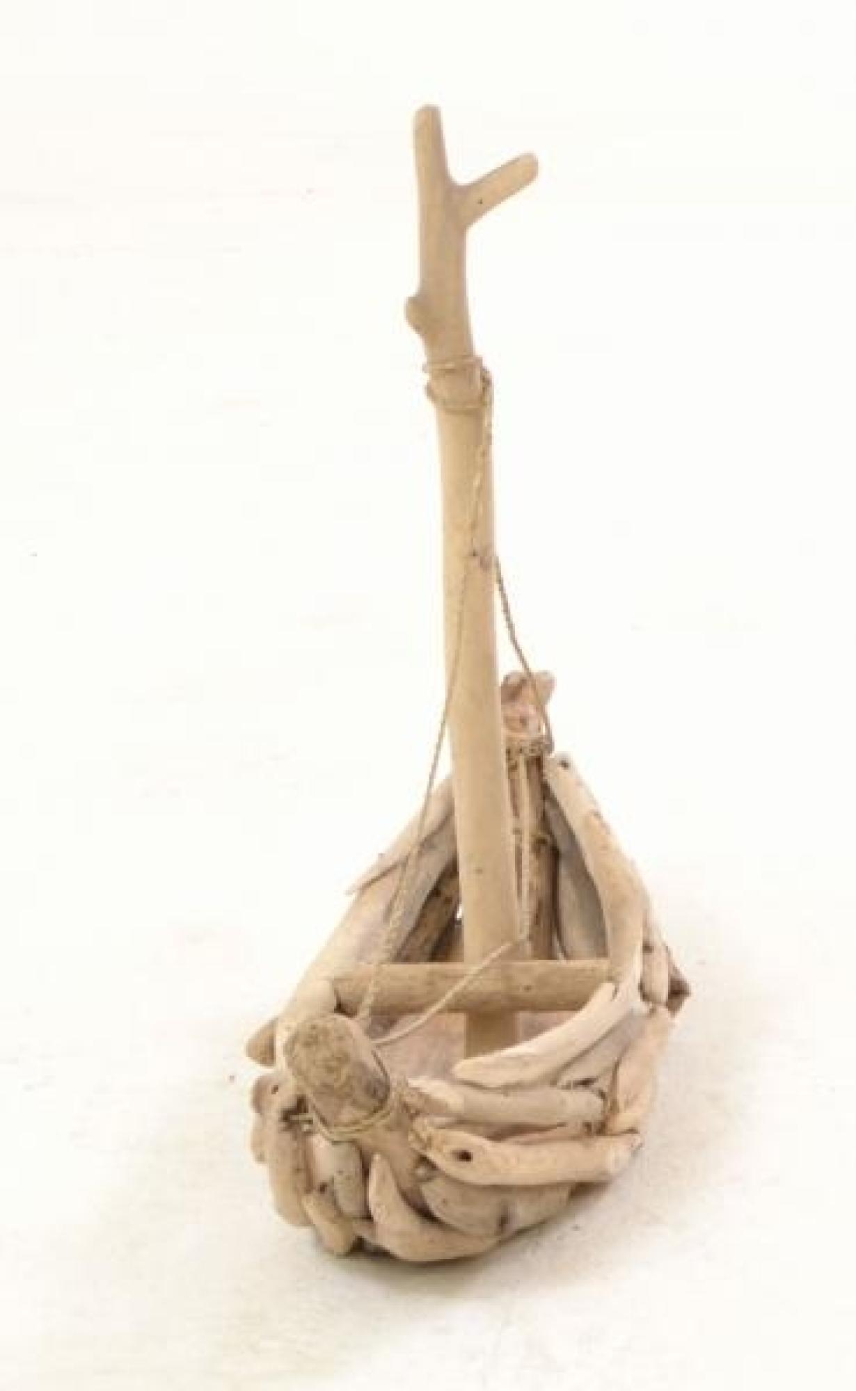 Product photograph of Large Driftwood Sailing Boat from Choice Furniture Superstore.