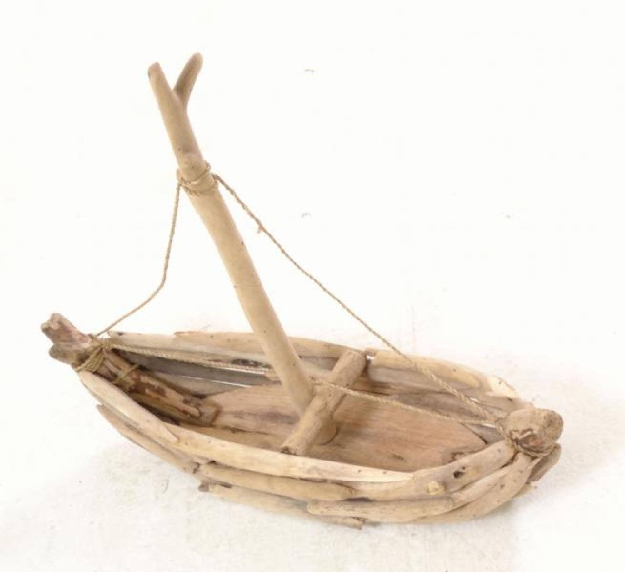 Product photograph of Large Driftwood Sailing Boat from Choice Furniture Superstore.