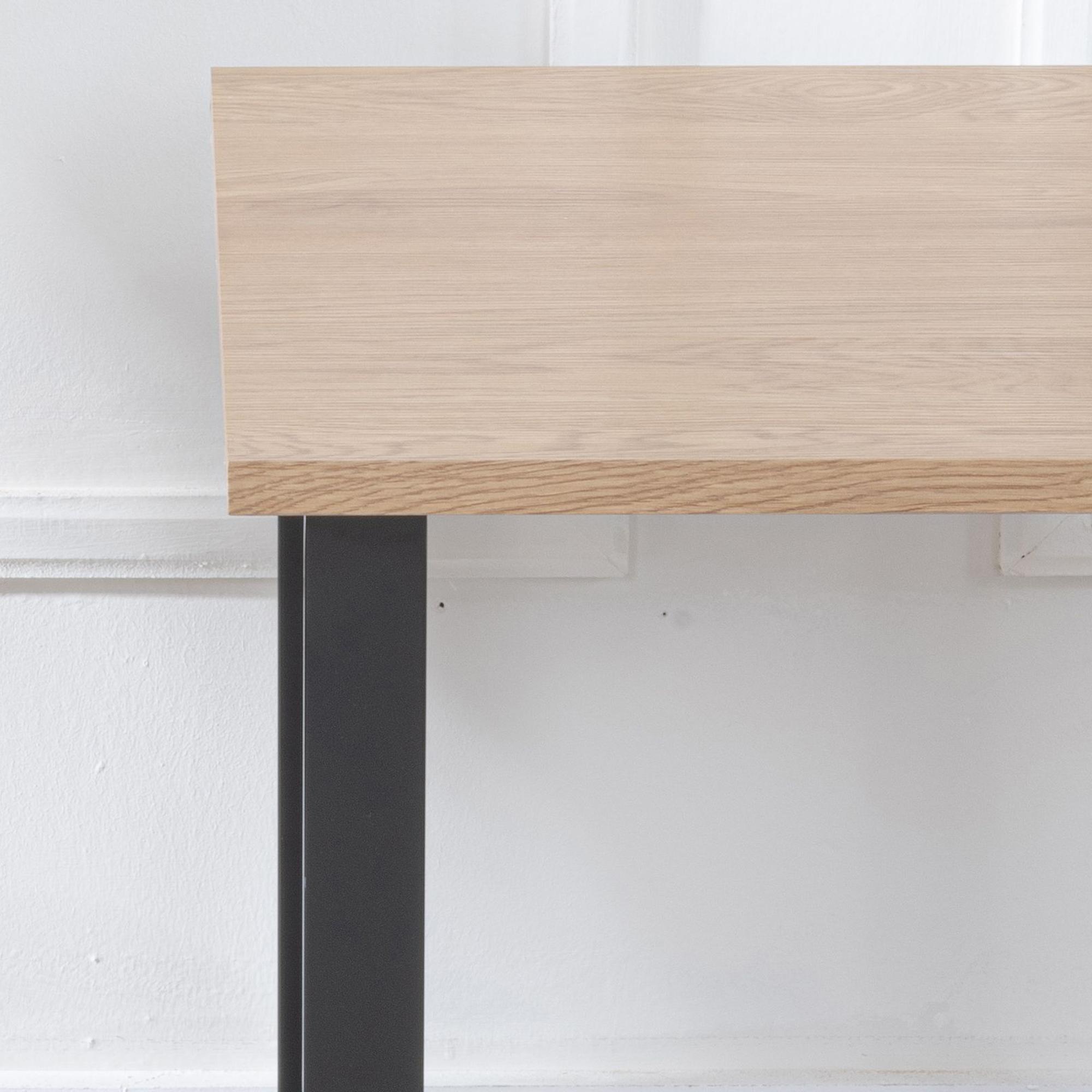 Product photograph of Ezra Oak Effect Square Side Table from Choice Furniture Superstore.