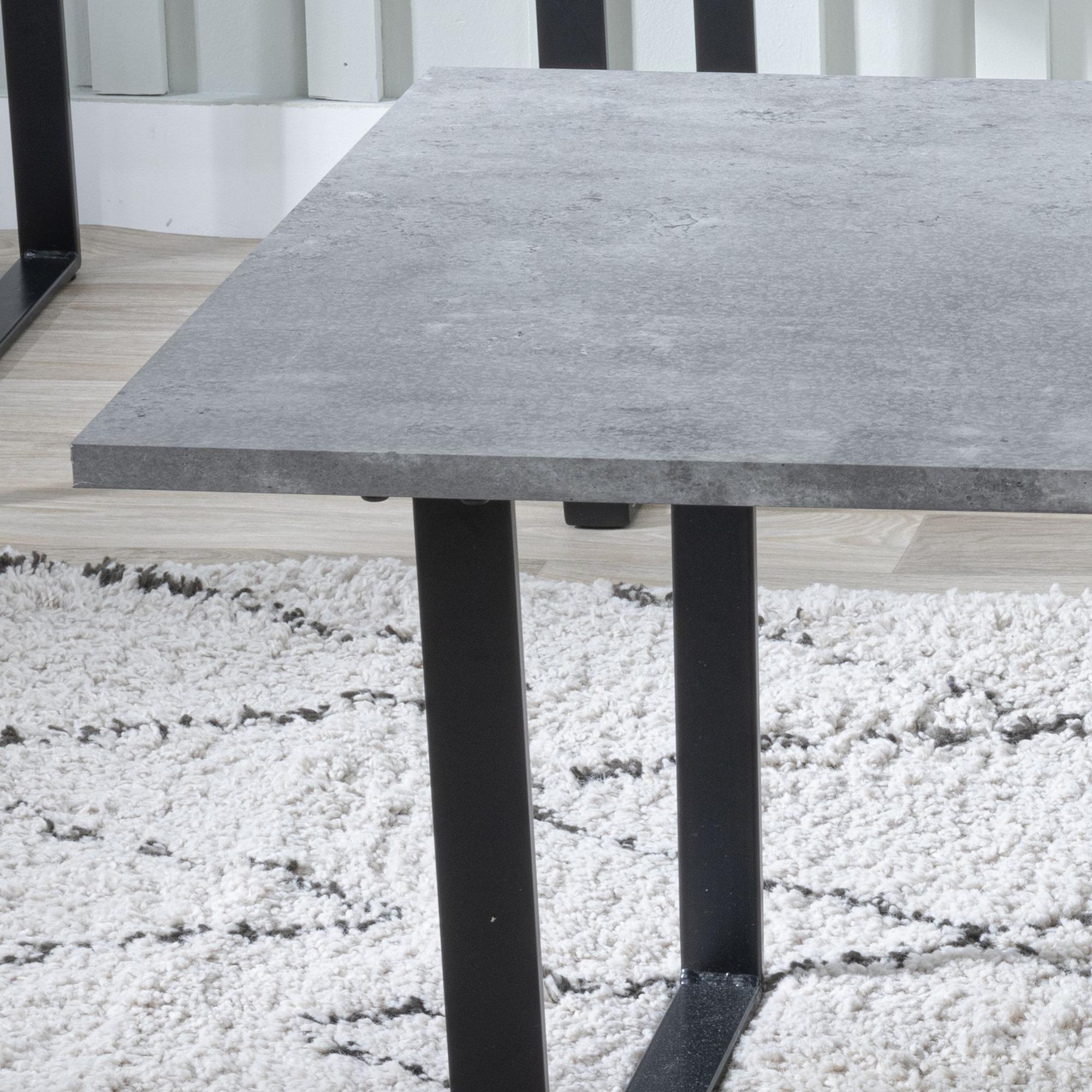 Product photograph of Ezra Faux Concrete Coffee Table from Choice Furniture Superstore.