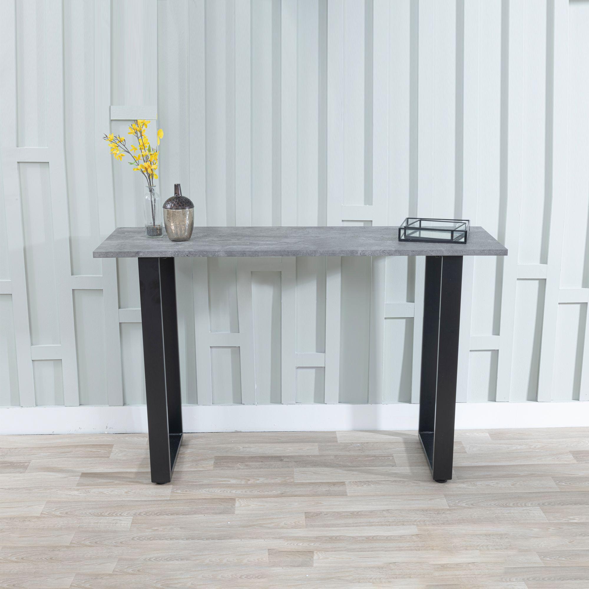 Product photograph of Ezra Faux Concrete Console Table from Choice Furniture Superstore.