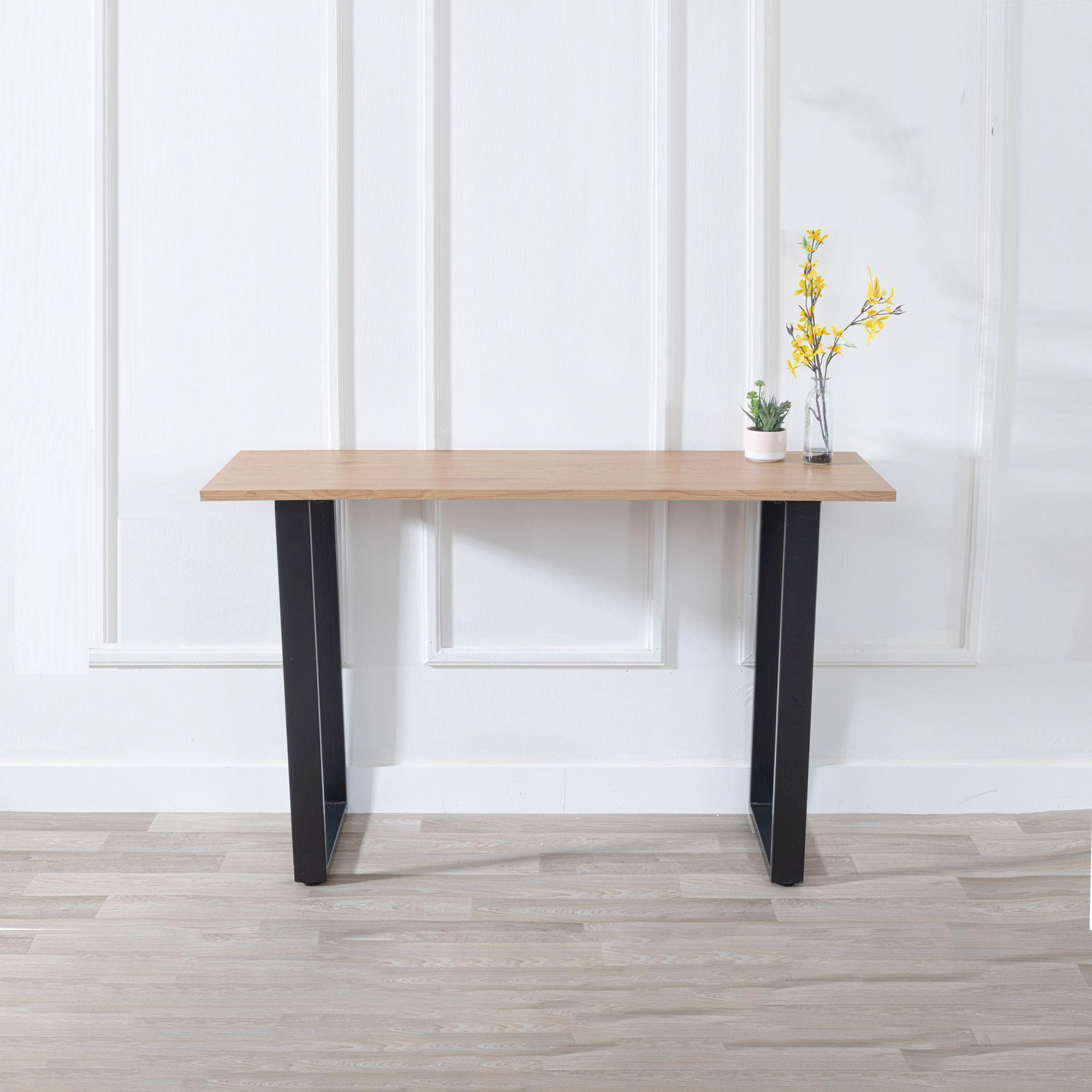 Product photograph of Ezra Oak Effect Console Table from Choice Furniture Superstore.