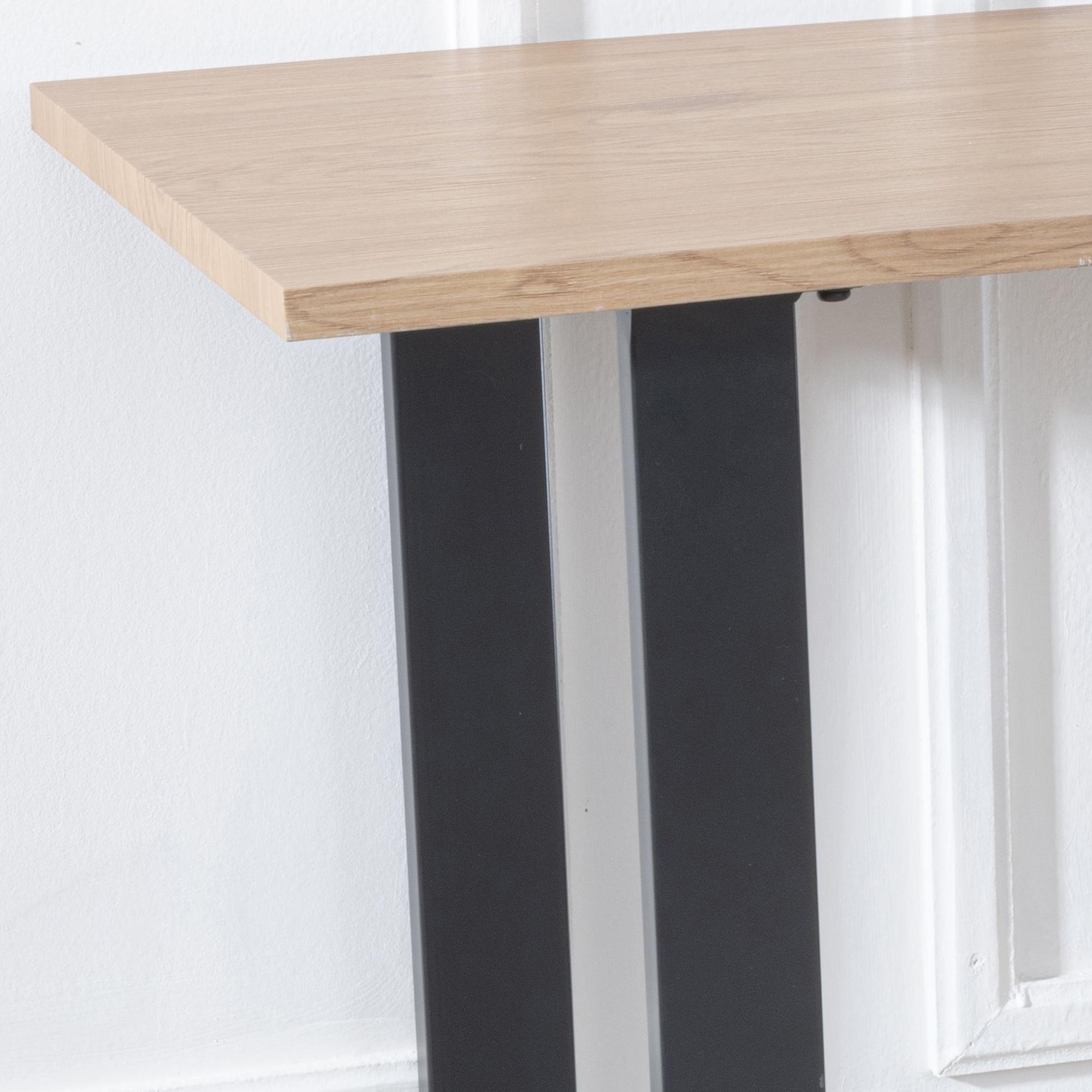 Product photograph of Ezra Oak Effect Console Table from Choice Furniture Superstore.