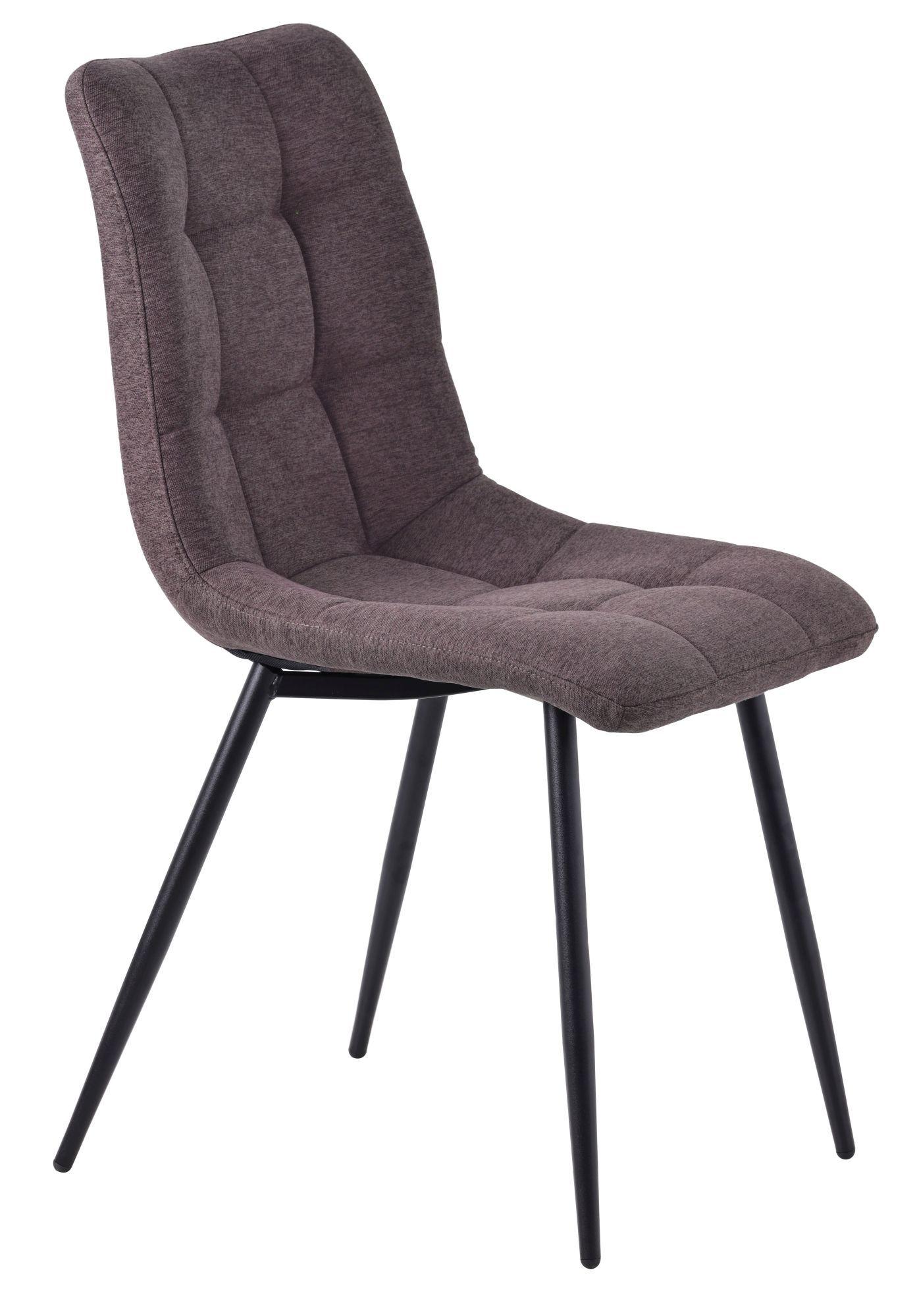 Product photograph of Set Of 2 Corona Dining Chairs In Camel Colour Fabric And Black Metal Legs from Choice Furniture Superstore.