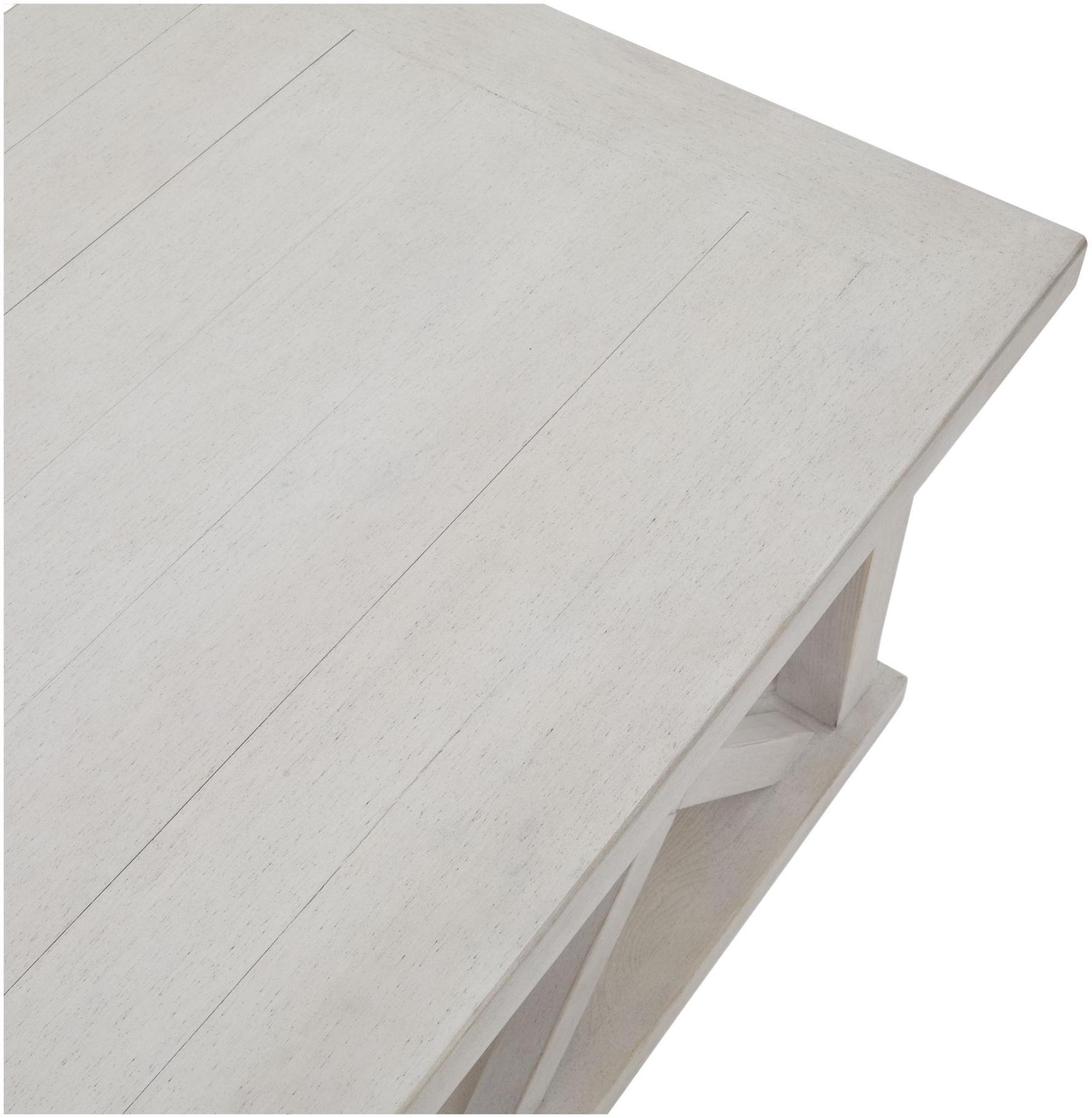 Product photograph of Stamford Plank White Square Coffee Table from Choice Furniture Superstore.