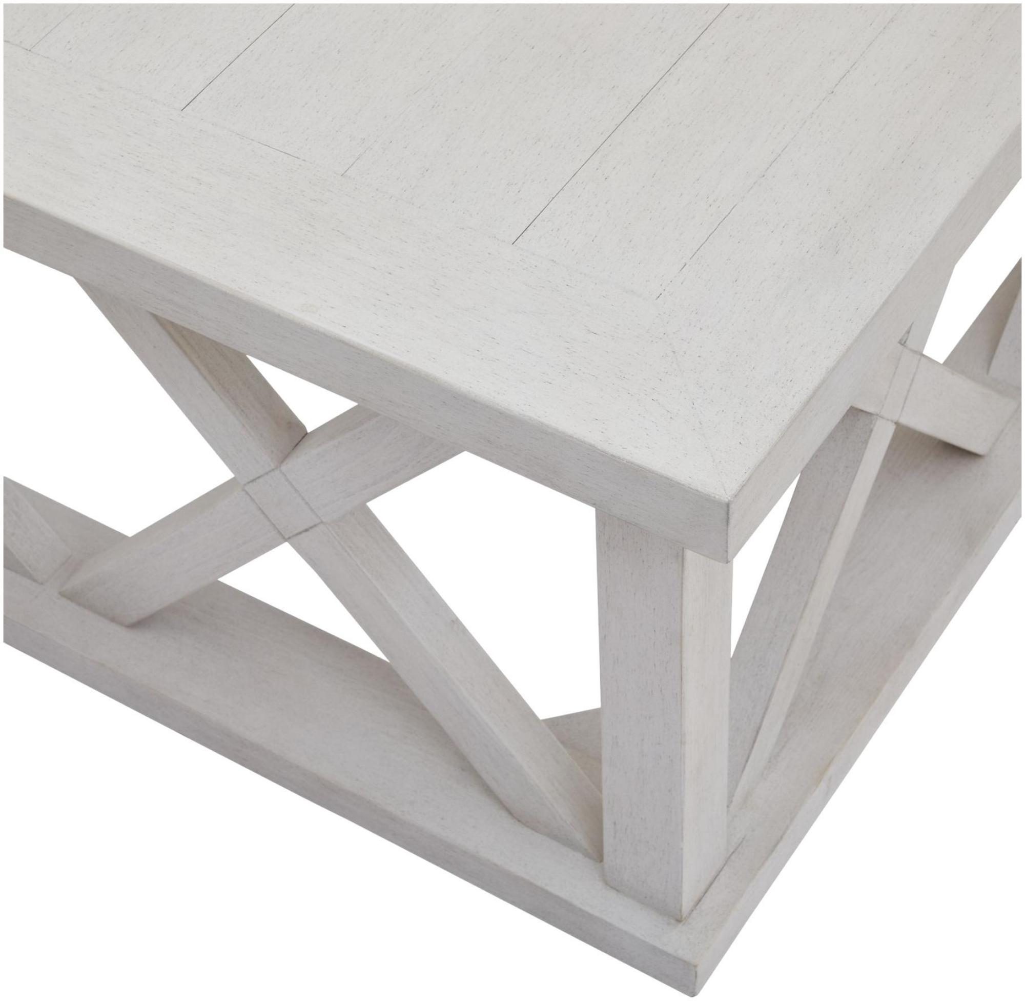 Product photograph of Stamford Plank White Square Coffee Table from Choice Furniture Superstore.