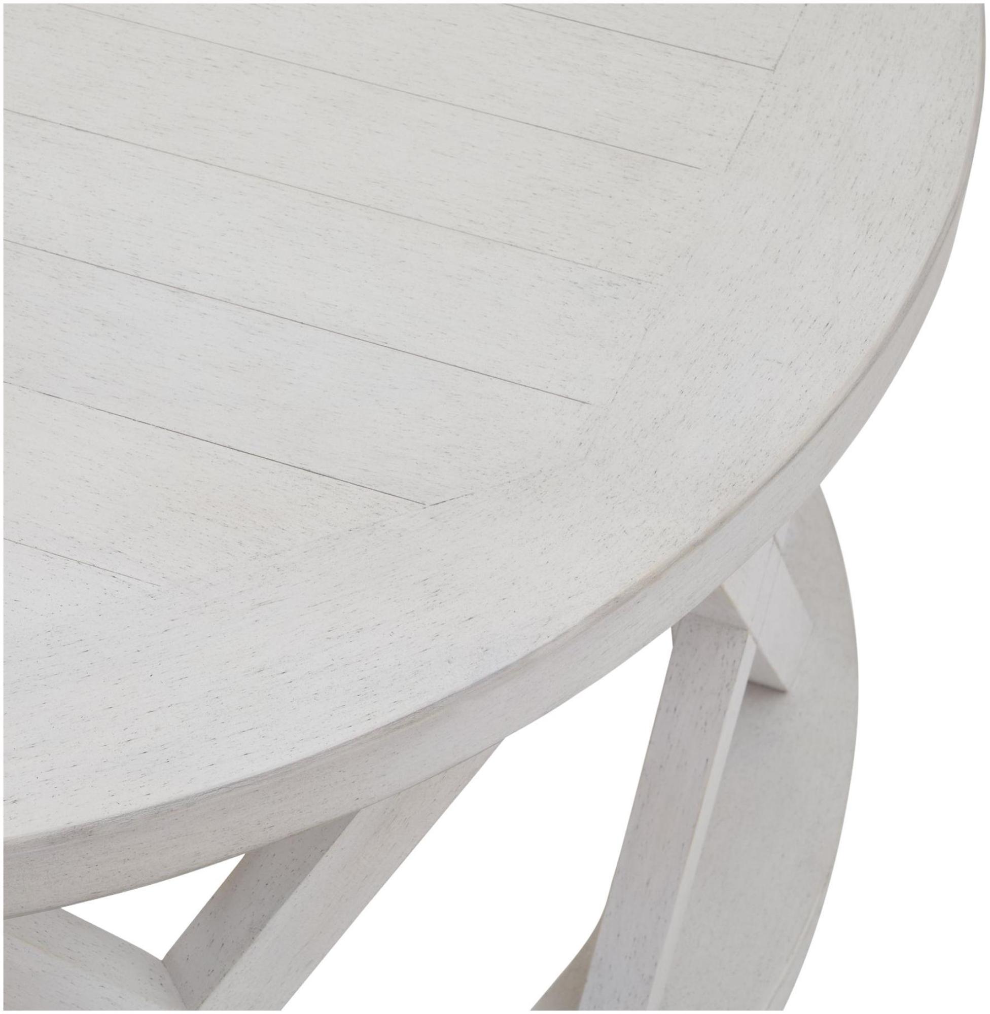 Product photograph of Hoopvol Plank White Round Coffee Table from Choice Furniture Superstore.