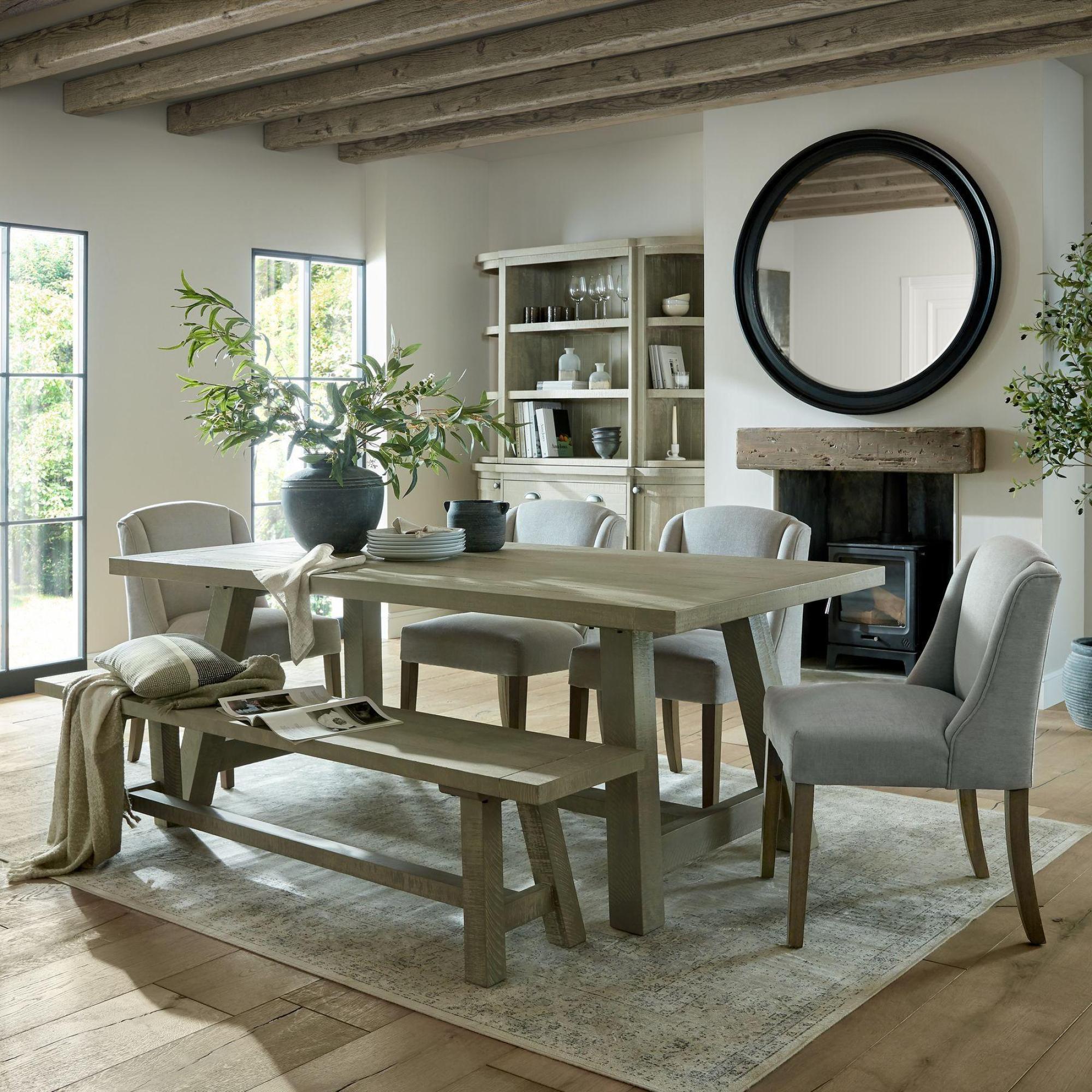 Product photograph of Saltaire Grey Rectangular Dining Table from Choice Furniture Superstore.