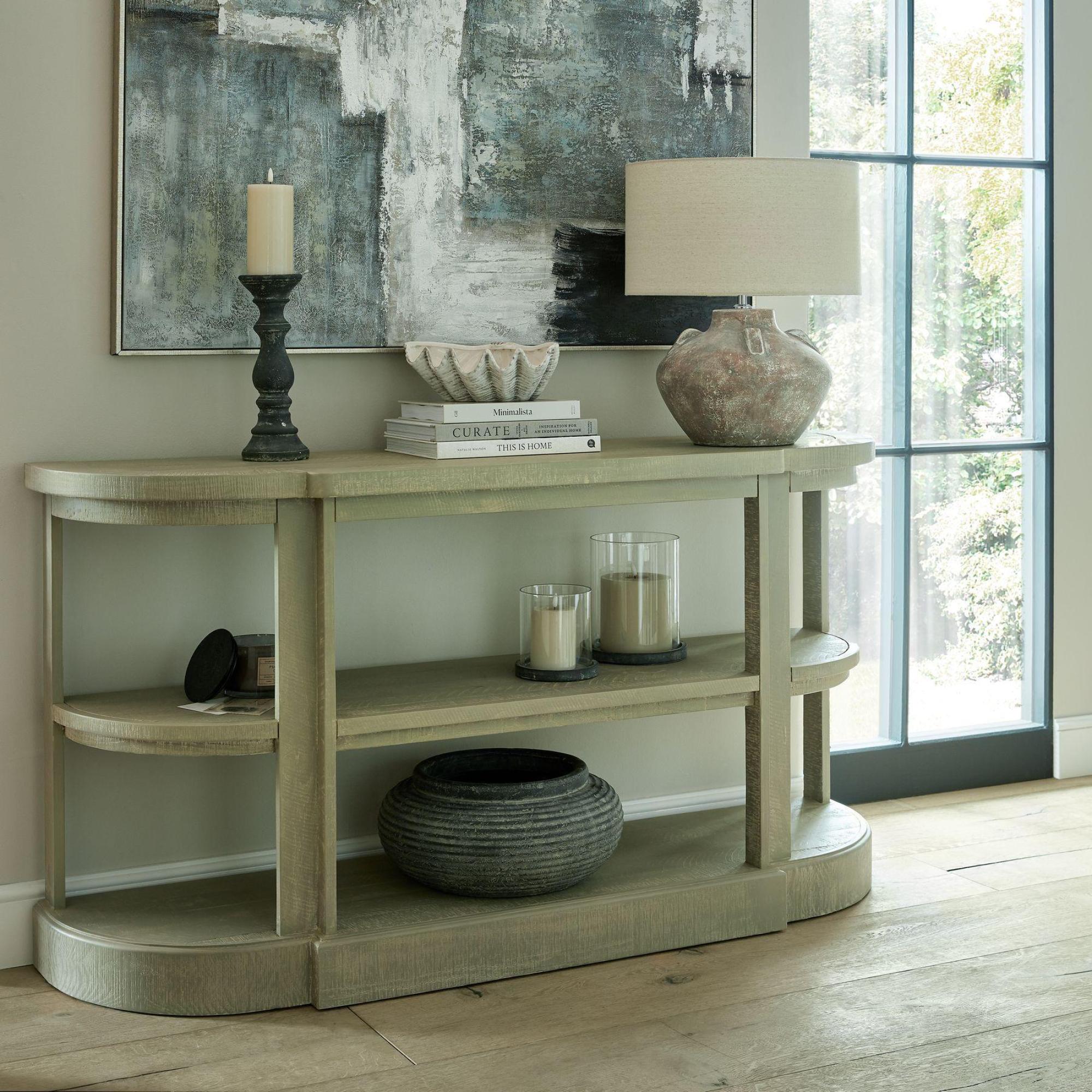 Product photograph of Harrismith Grey Console Table from Choice Furniture Superstore.