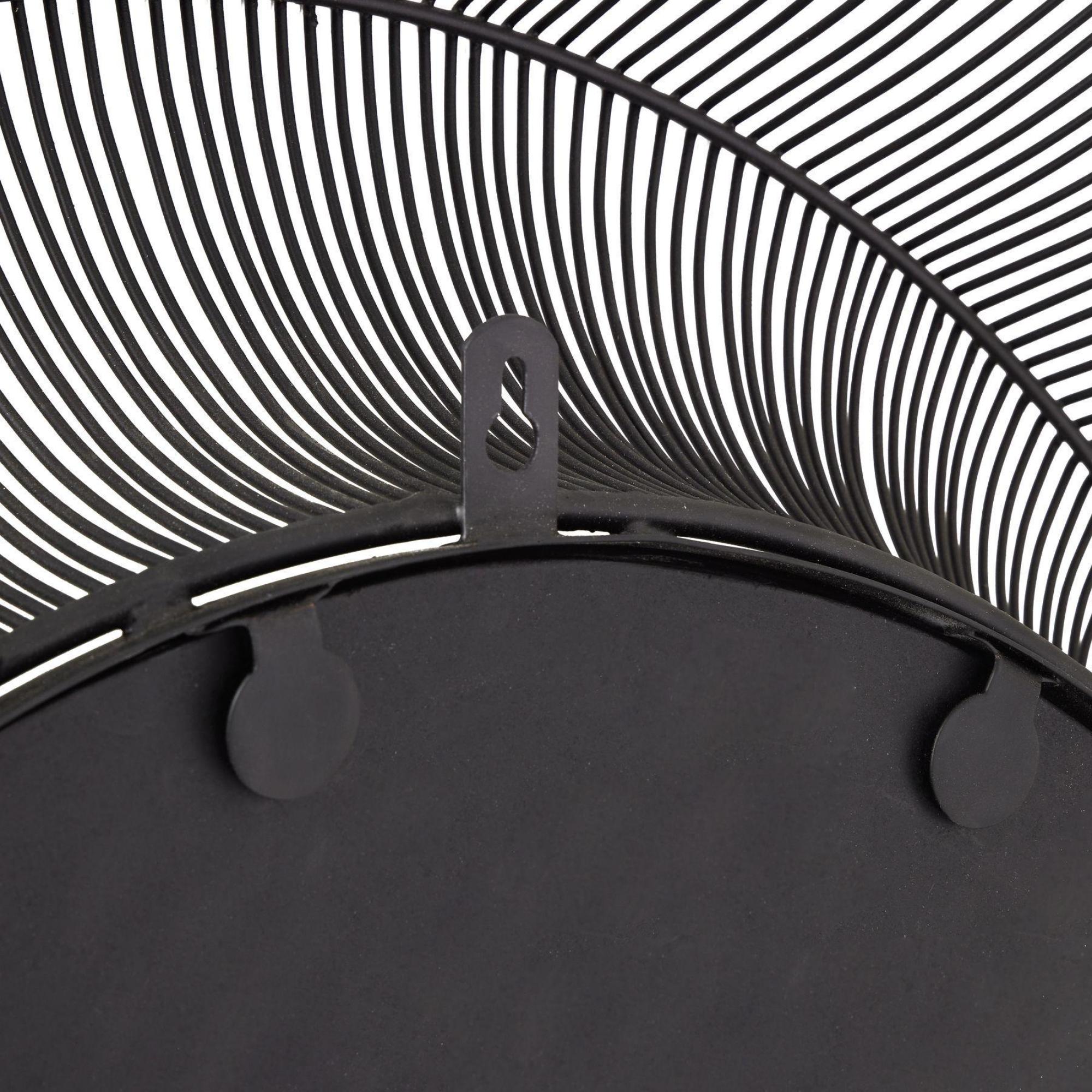 Product photograph of Chico Black Metal Large Wire Mirror from Choice Furniture Superstore.