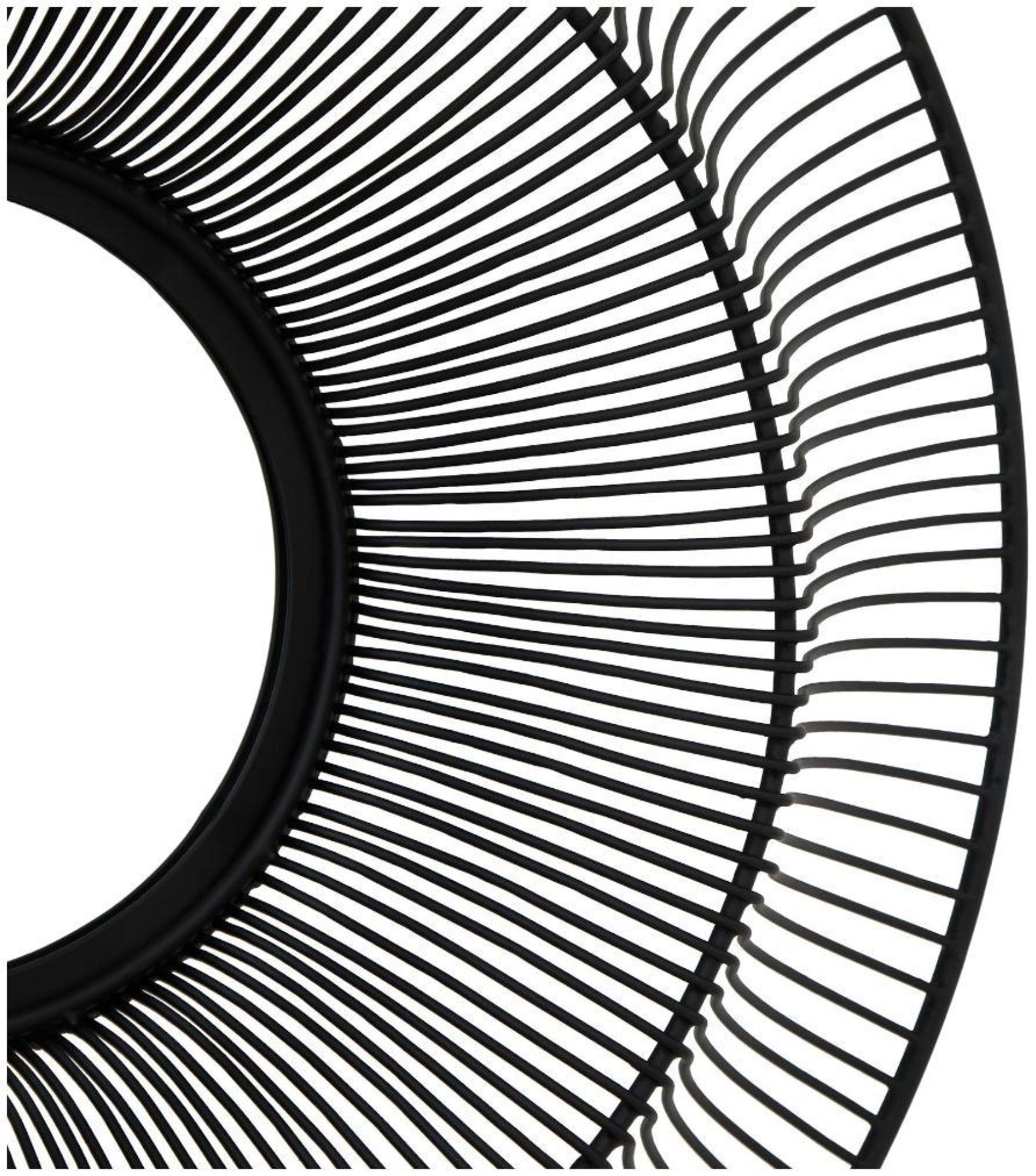 Product photograph of Chico Black Metal Wire Mirror from Choice Furniture Superstore.