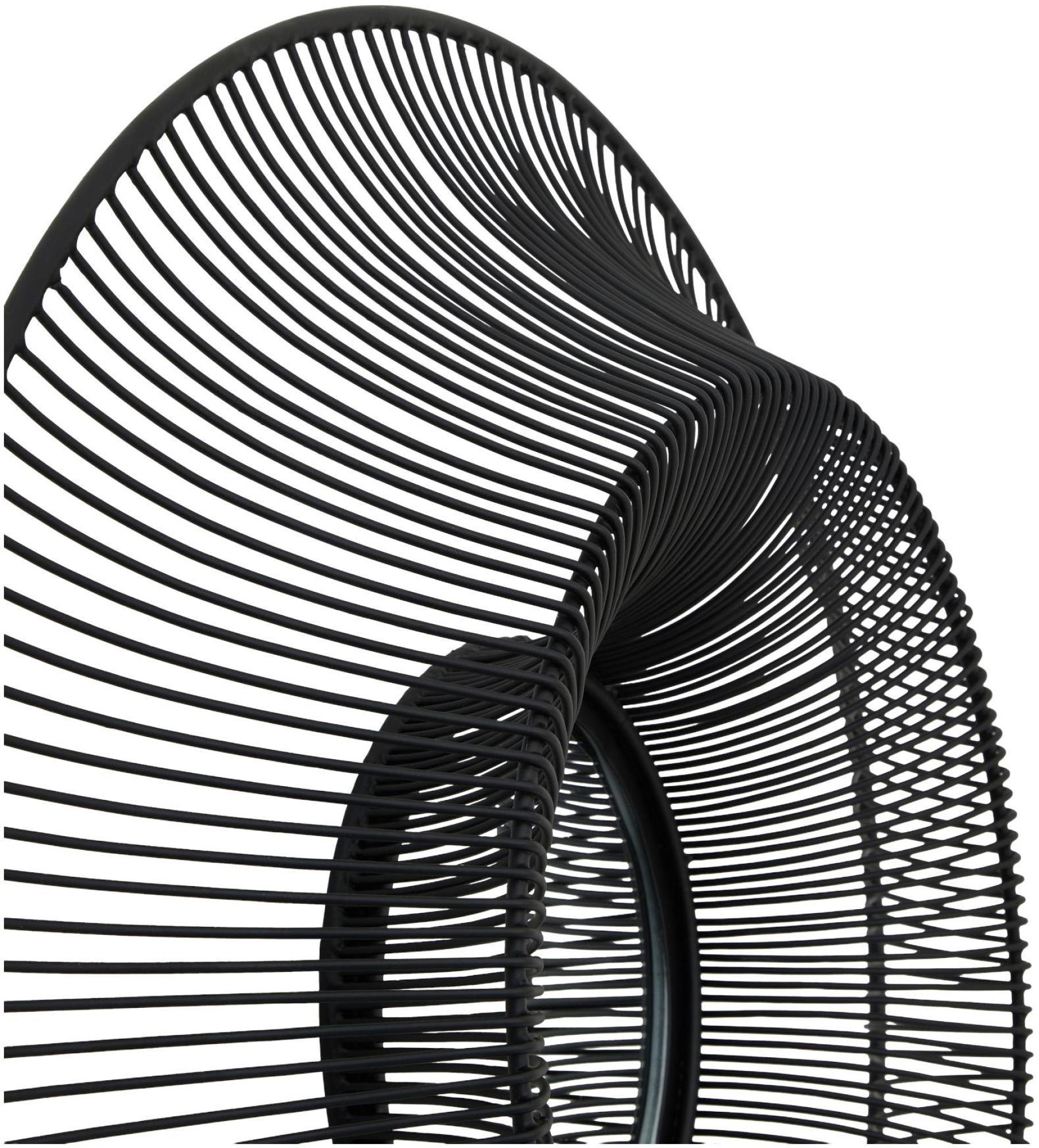 Product photograph of Chico Black Metal Wire Mirror from Choice Furniture Superstore.