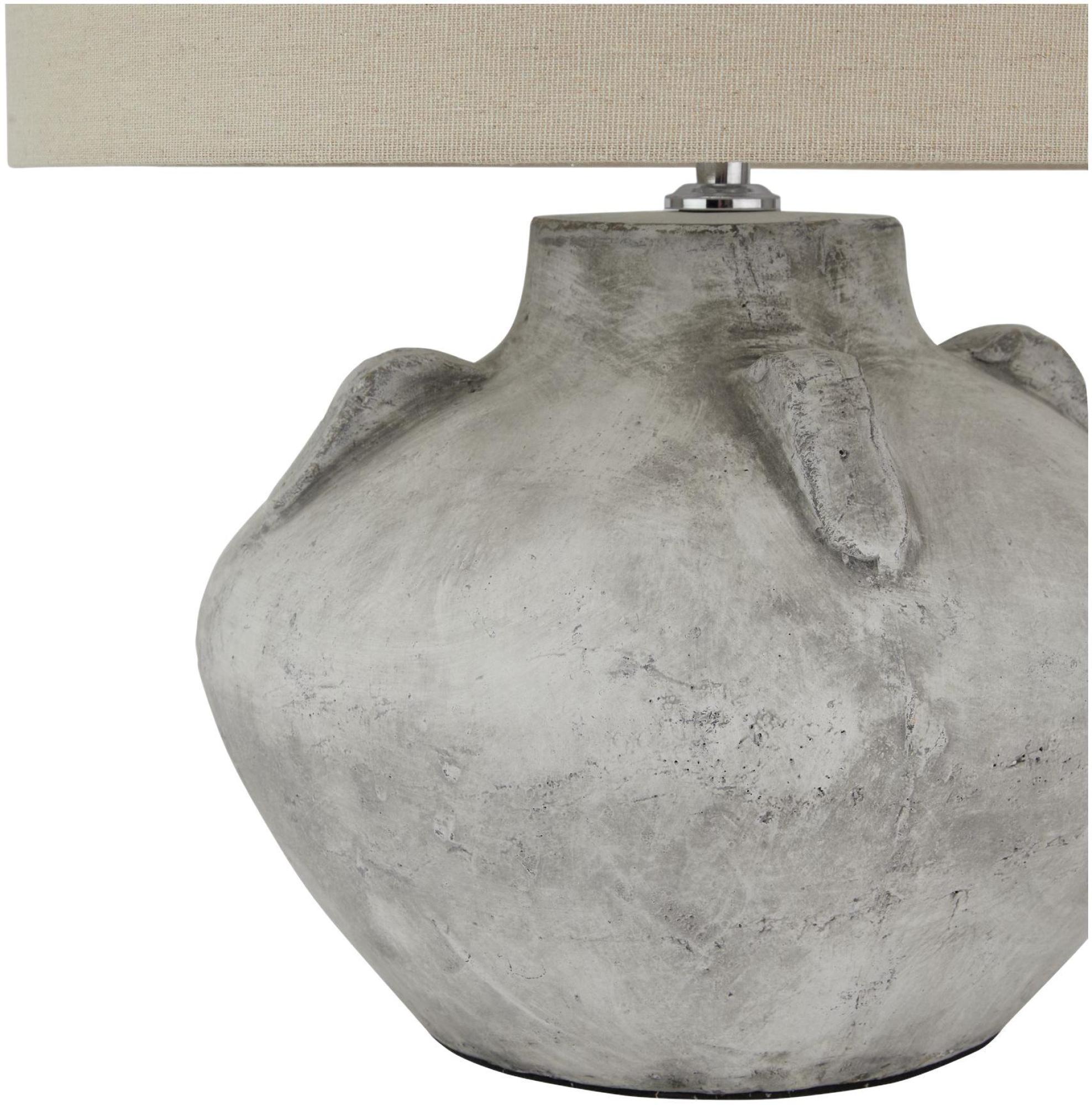 Product photograph of Altona Stone Ceramic Lekanis Lamp from Choice Furniture Superstore.