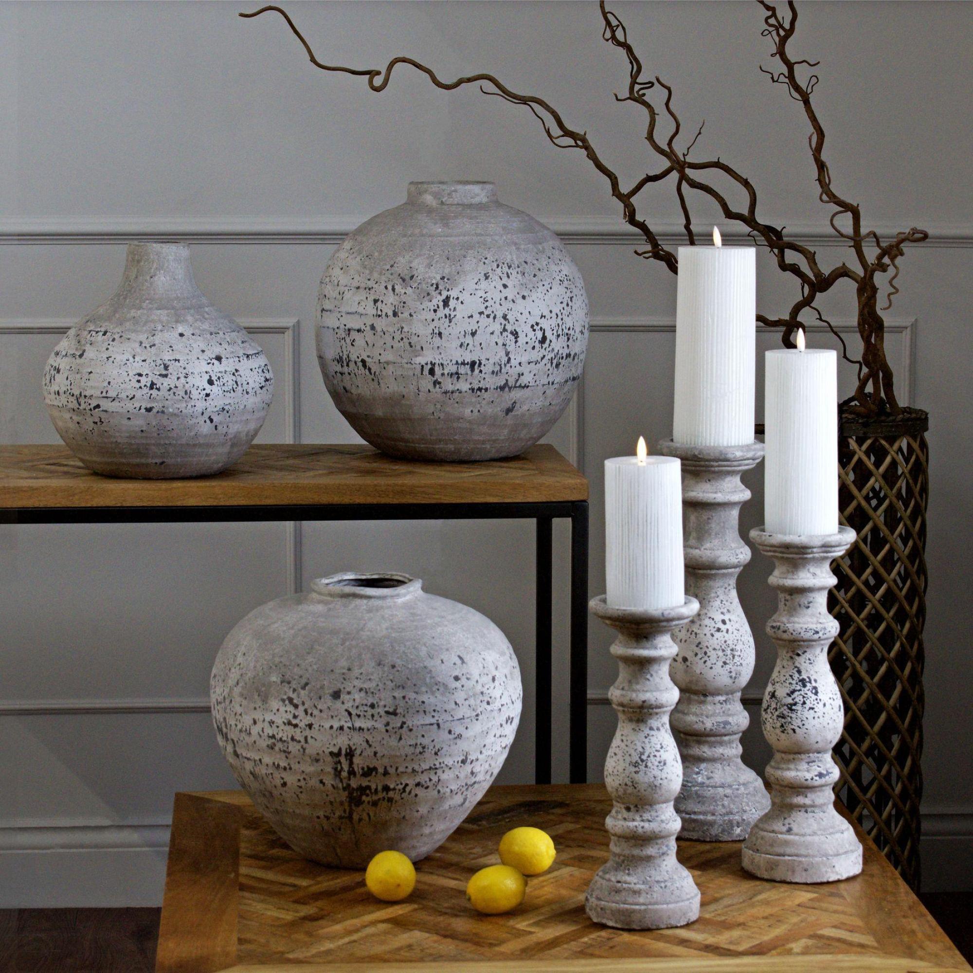 Product photograph of Tiber Stone Ceramic Large Vase from Choice Furniture Superstore.