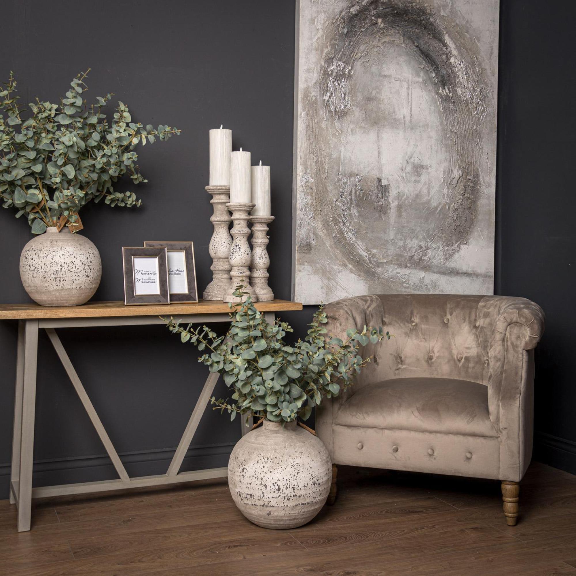 Product photograph of Tiber Stone Ceramic Large Vase from Choice Furniture Superstore.