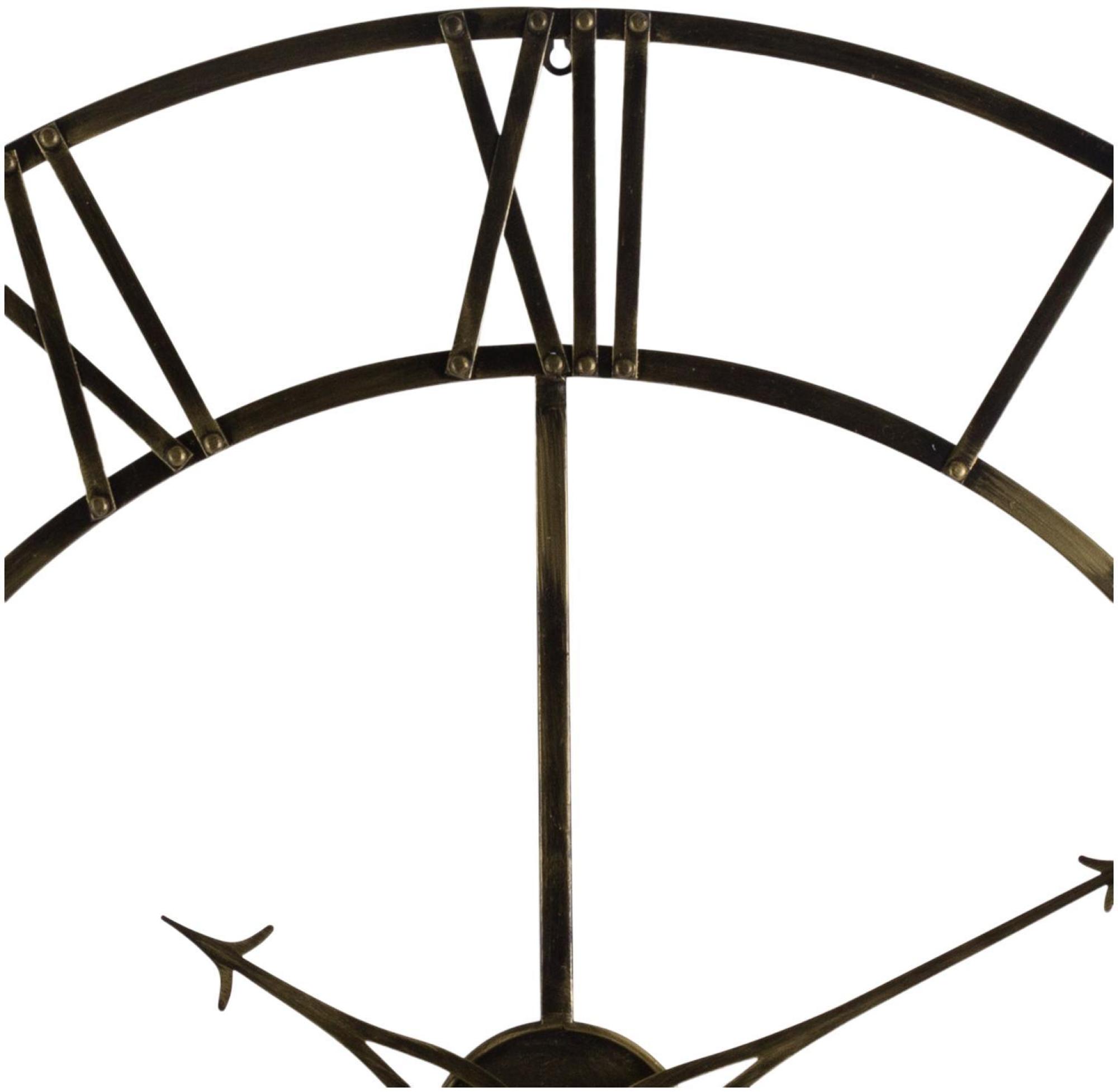 Product photograph of Brass Metal Large Skeleton Clock - 100cm X 100cm from Choice Furniture Superstore.