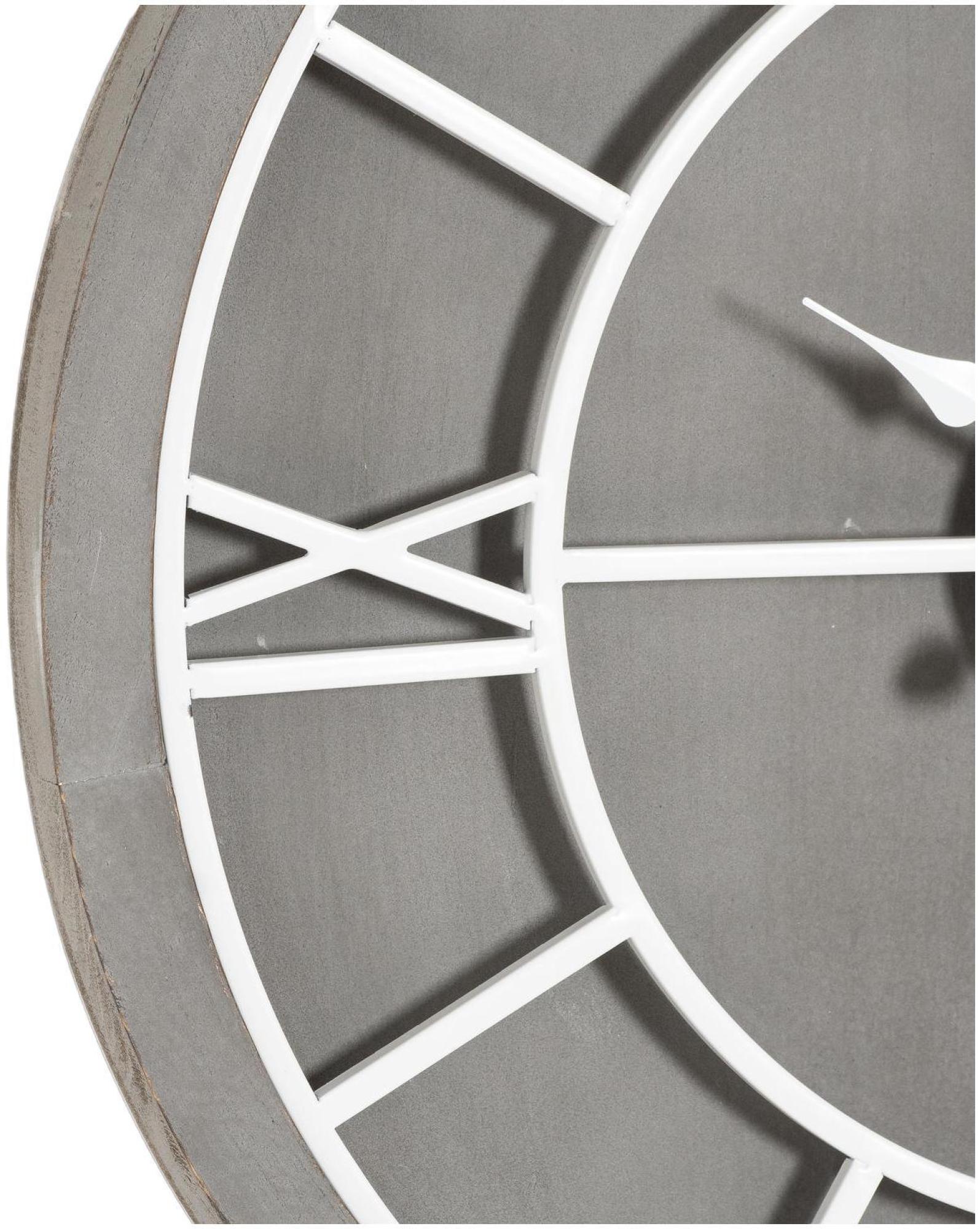 Product photograph of Williston Grey Metal Wall Clock - 60cm X 60cm from Choice Furniture Superstore.