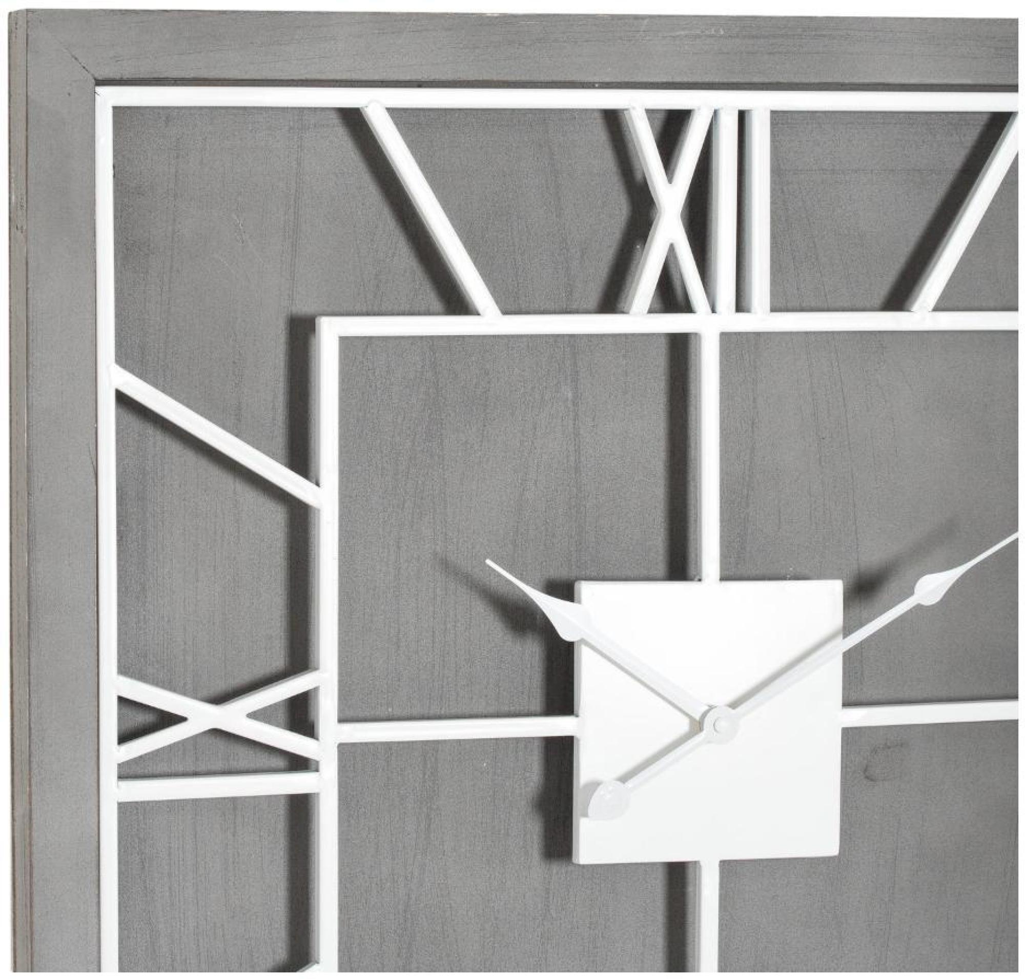 Product photograph of Williston Grey Square Wall Clock - 60cm X 60cm from Choice Furniture Superstore.