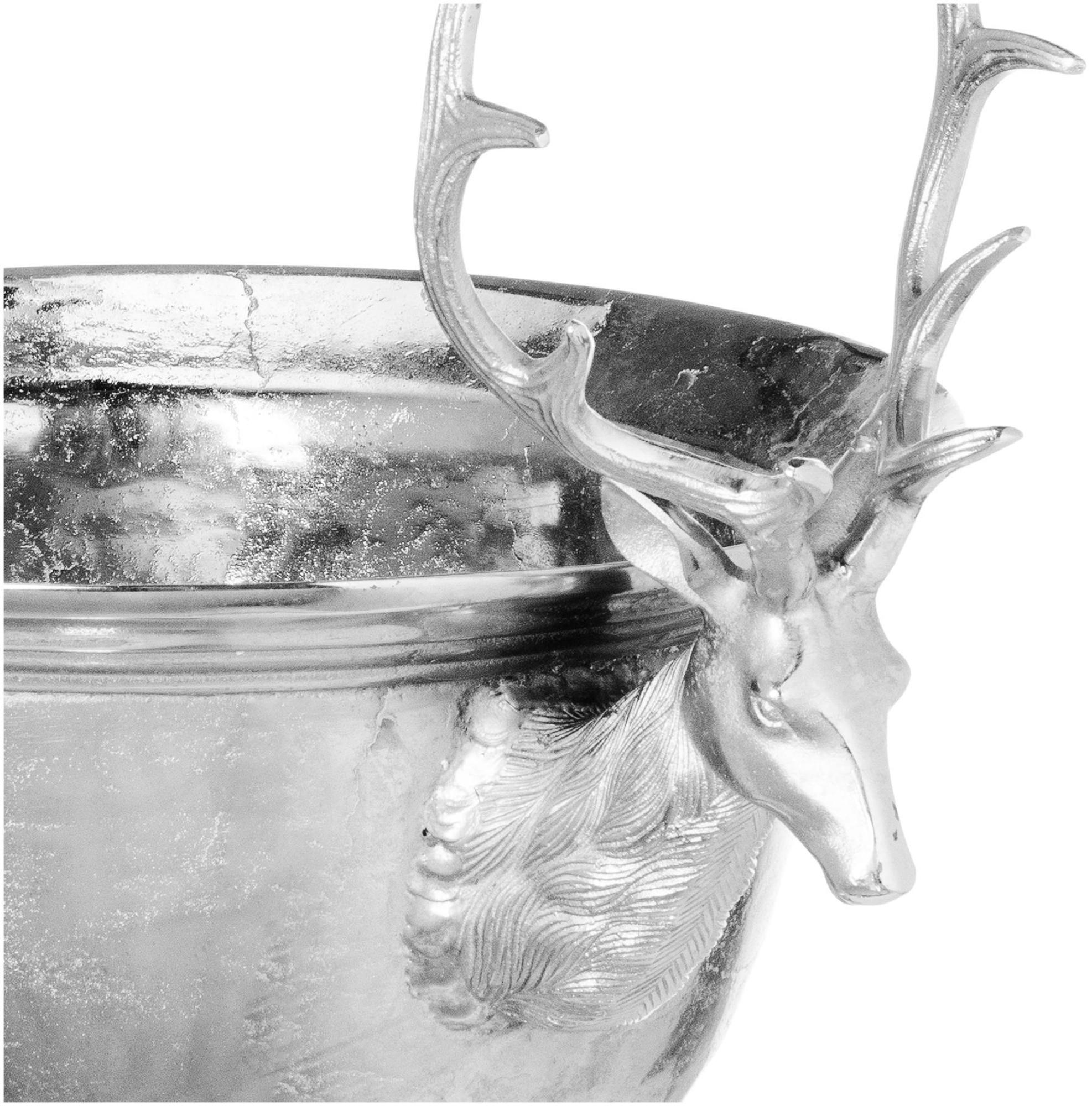 Product photograph of Large Aluminium Stag Champagne Cooler On Stand from Choice Furniture Superstore.