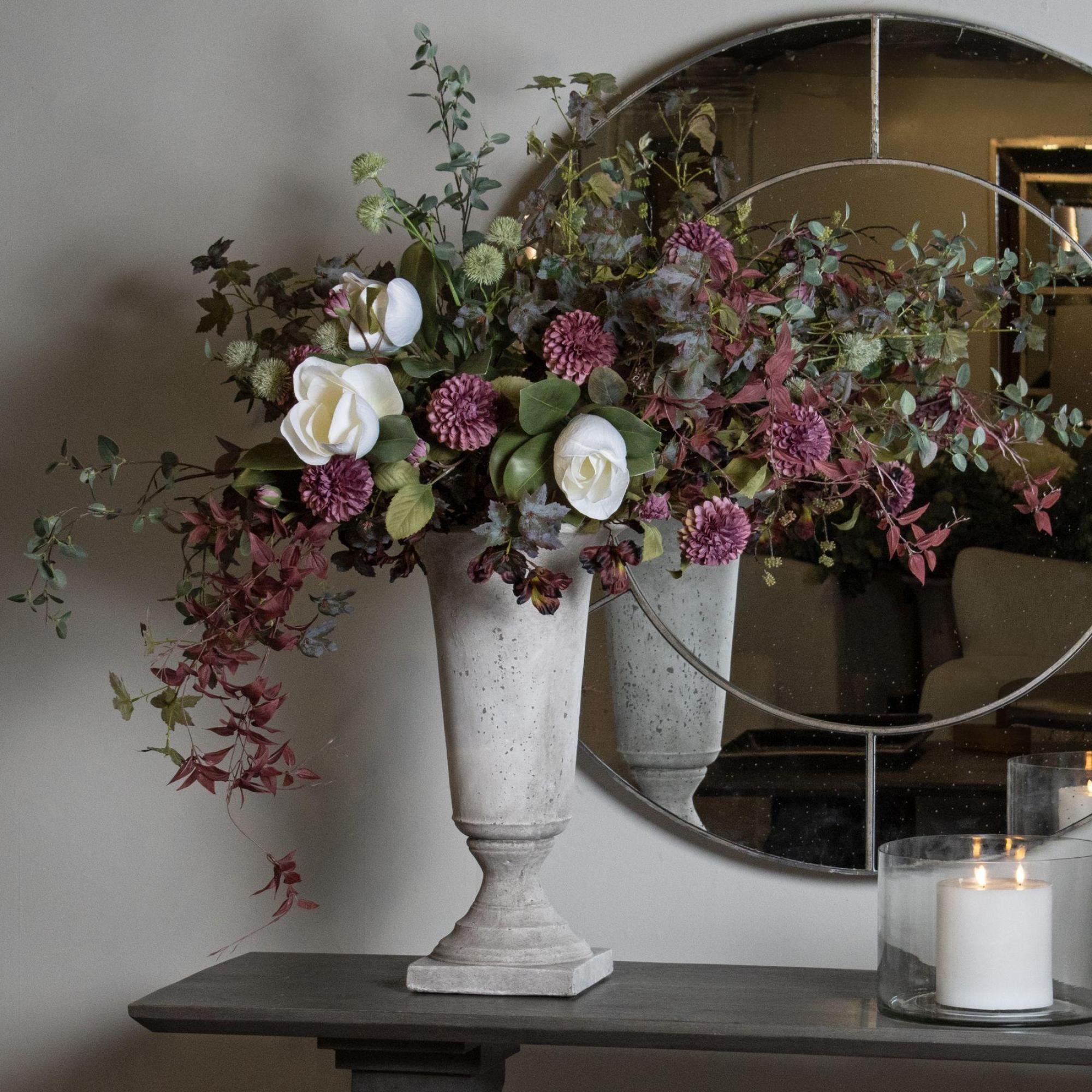 Product photograph of Stone Ceramic Effect Urn Planter from Choice Furniture Superstore.