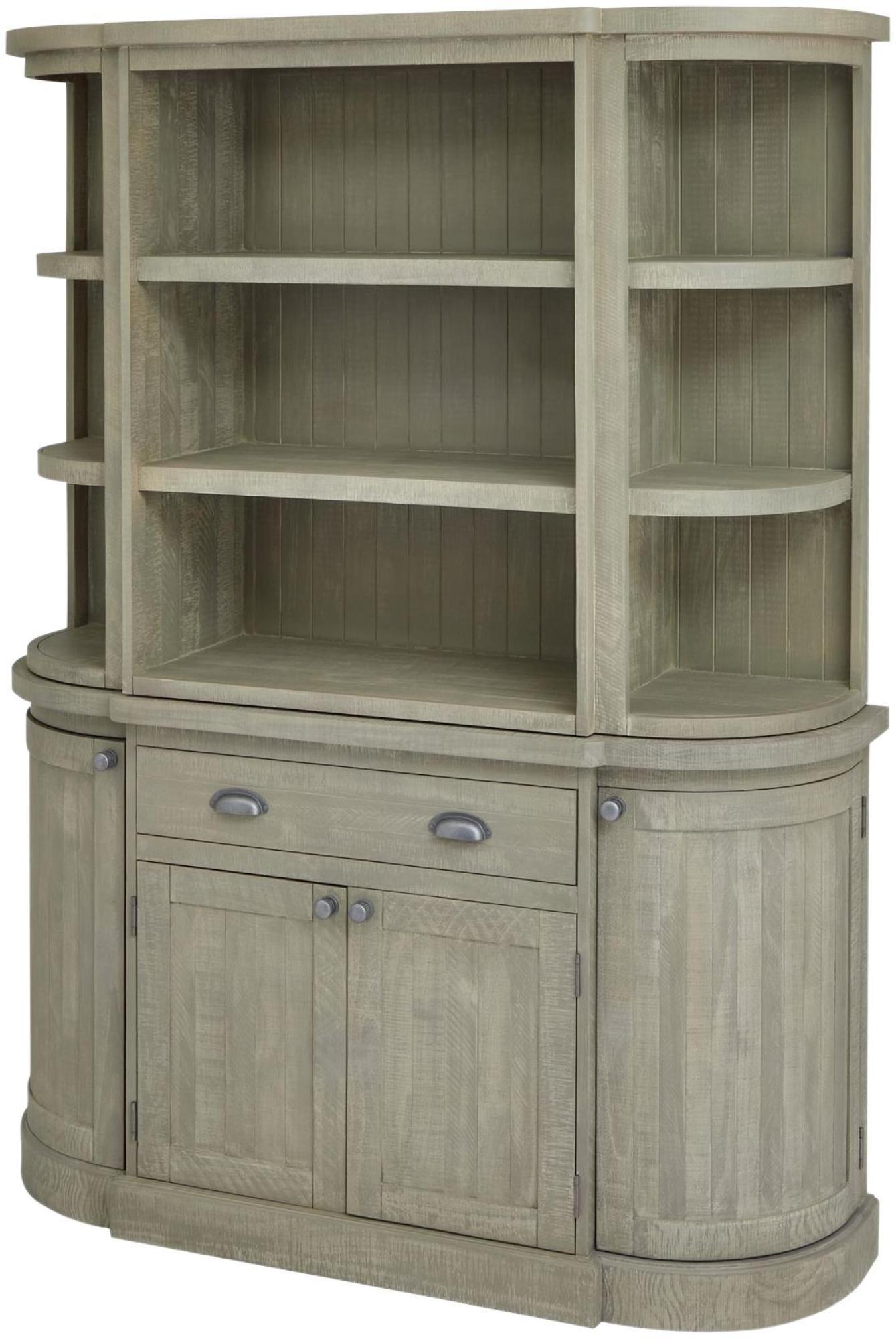 Product photograph of Harrismith Grey 4 Door 1 Drawer Sideboard from Choice Furniture Superstore.