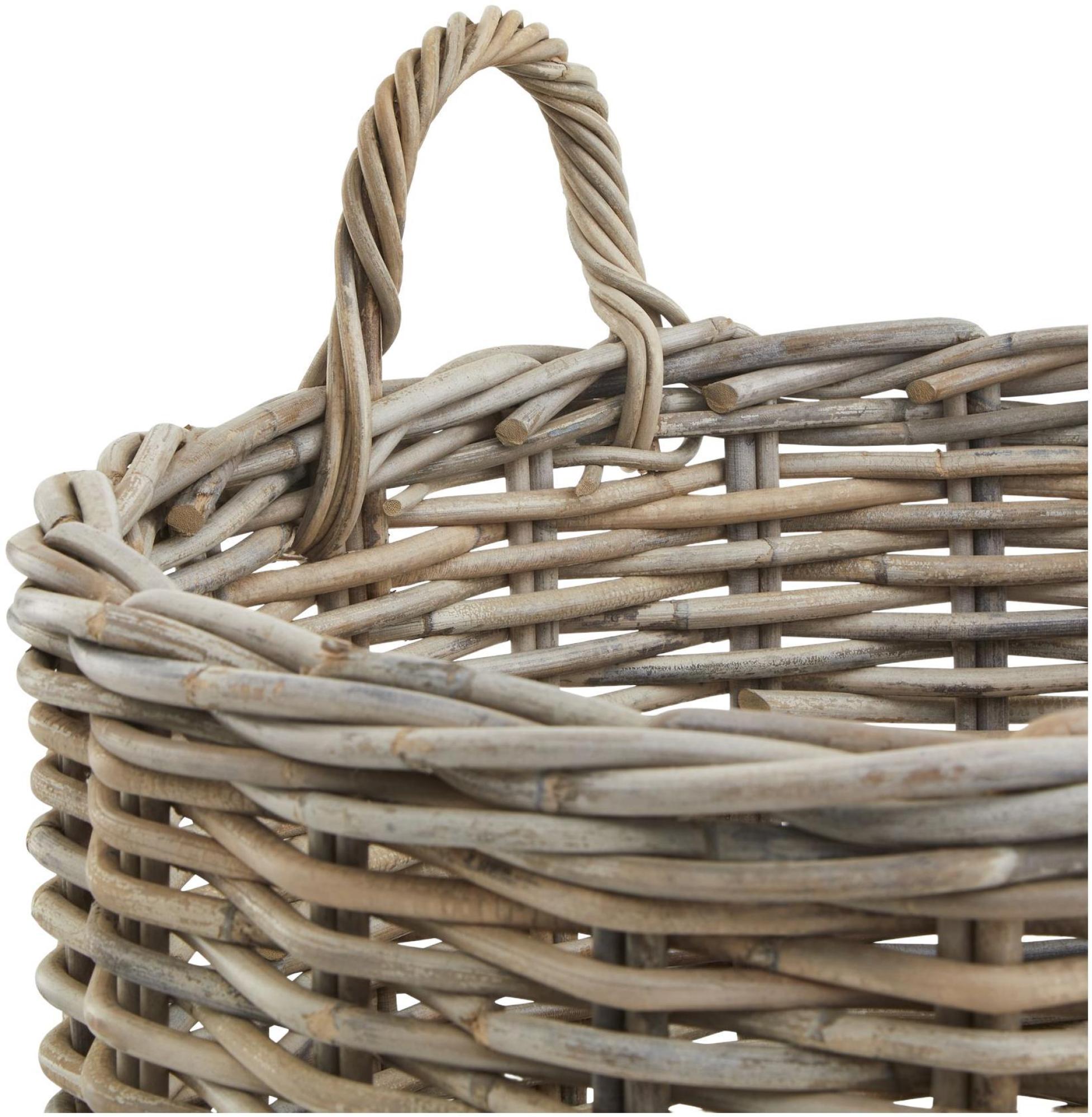 Product photograph of Wicker Kubu Rattan Round Storage Baskets Set Of 3 from Choice Furniture Superstore.