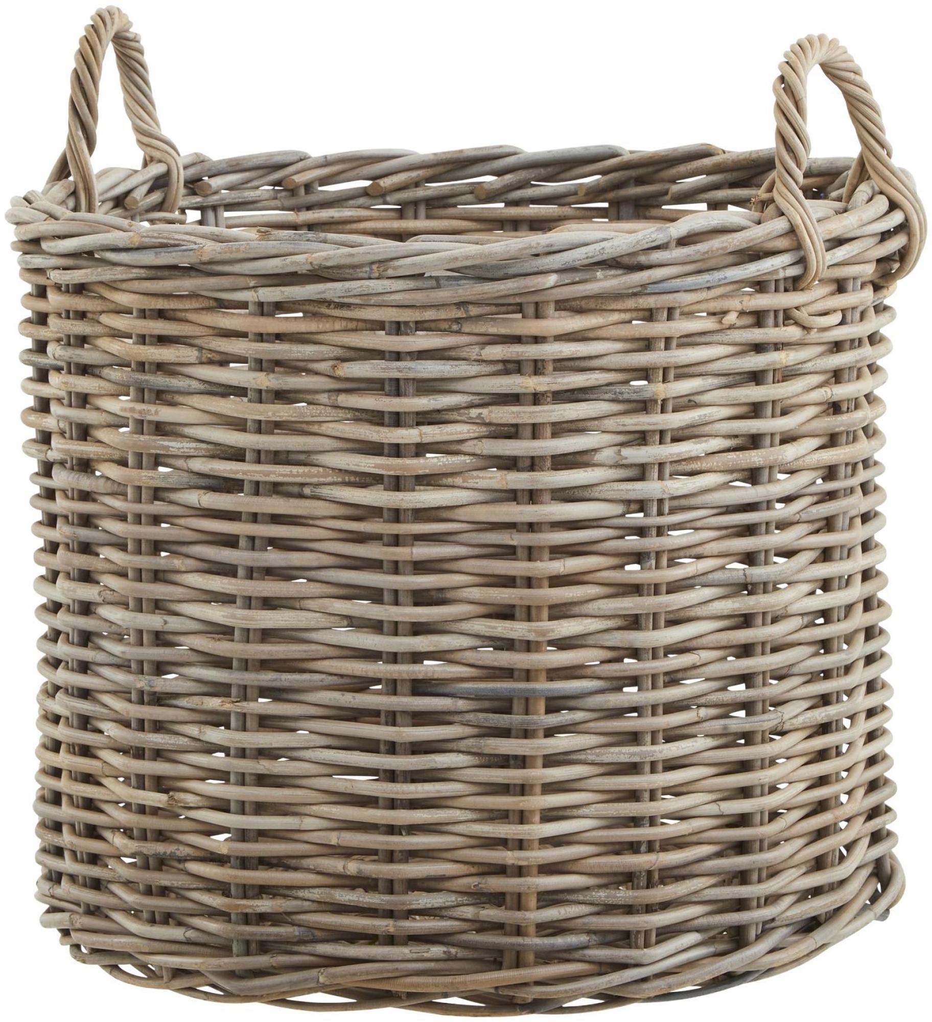 Product photograph of Wicker Kubu Rattan Round Storage Baskets Set Of 3 from Choice Furniture Superstore.