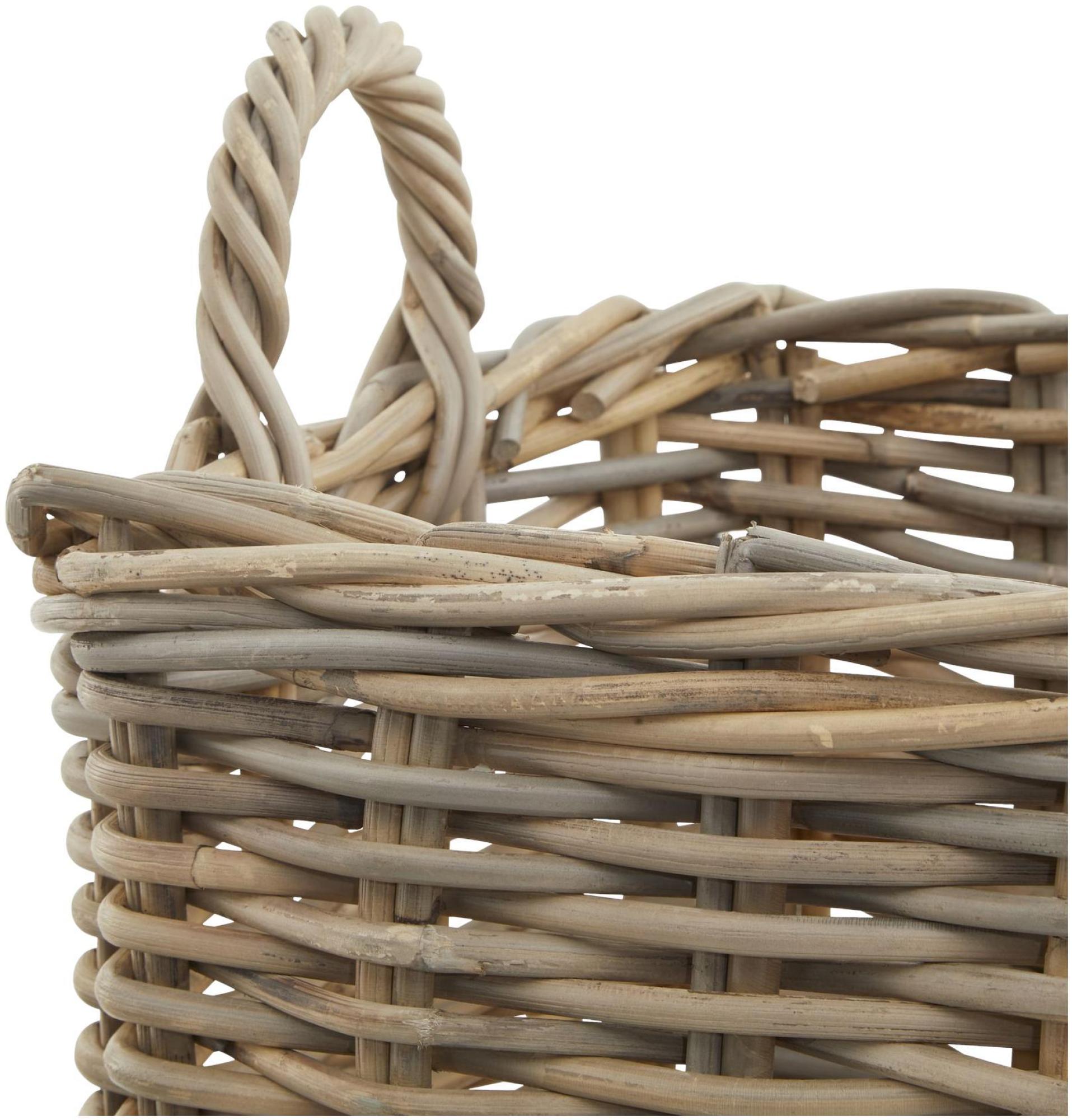 Product photograph of Wicker Kubu Rattan Square Storage Baskets Set Of 3 from Choice Furniture Superstore.