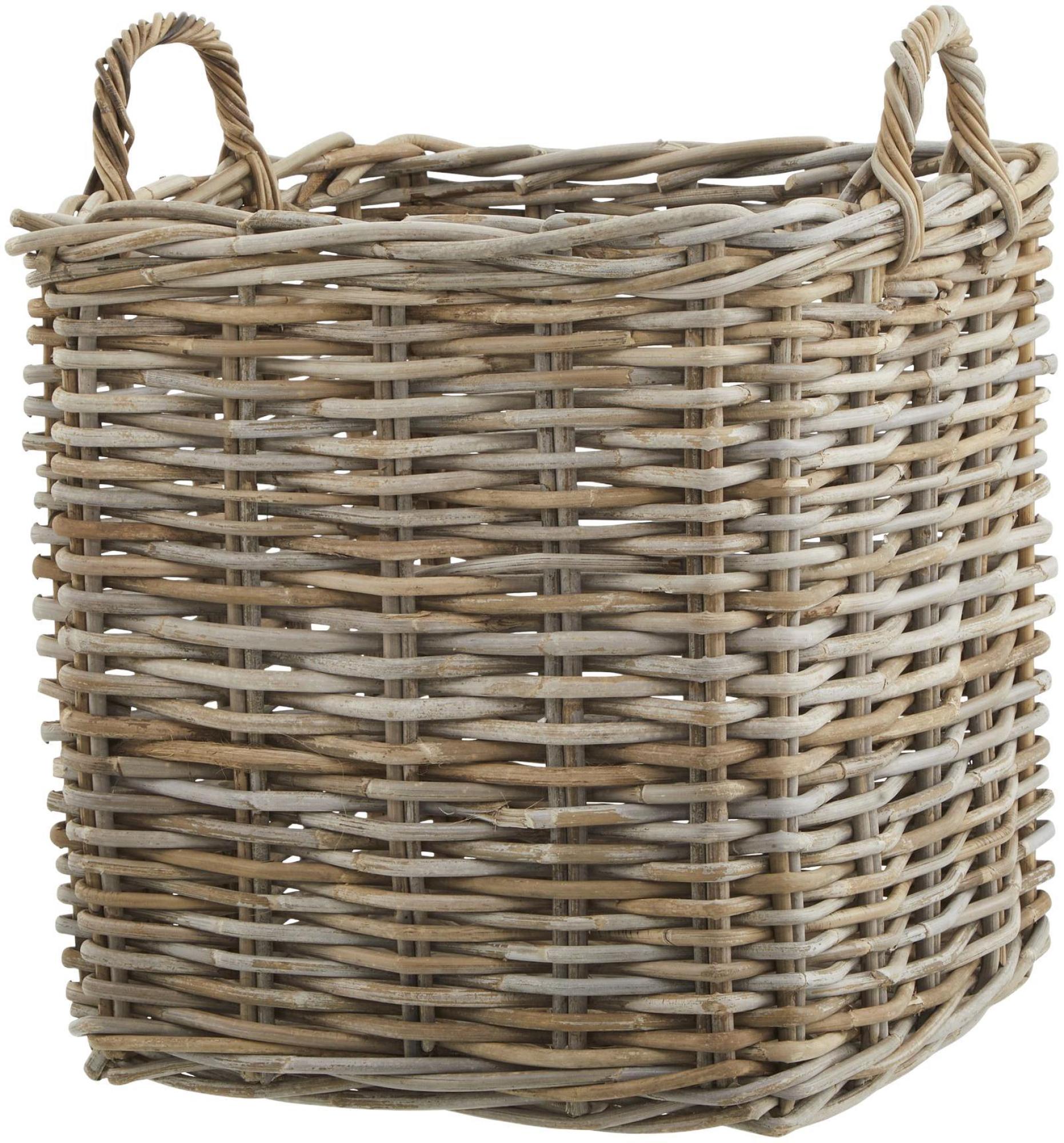 Product photograph of Wicker Kubu Rattan Square Storage Baskets Set Of 3 from Choice Furniture Superstore.