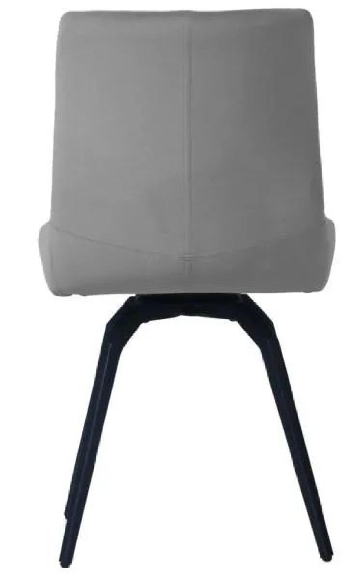 Product photograph of Clearance - Set Of 2 Malcom Light Grey Velvet Fabric Swivel Dining Chair - Fss15592 from Choice Furniture Superstore.