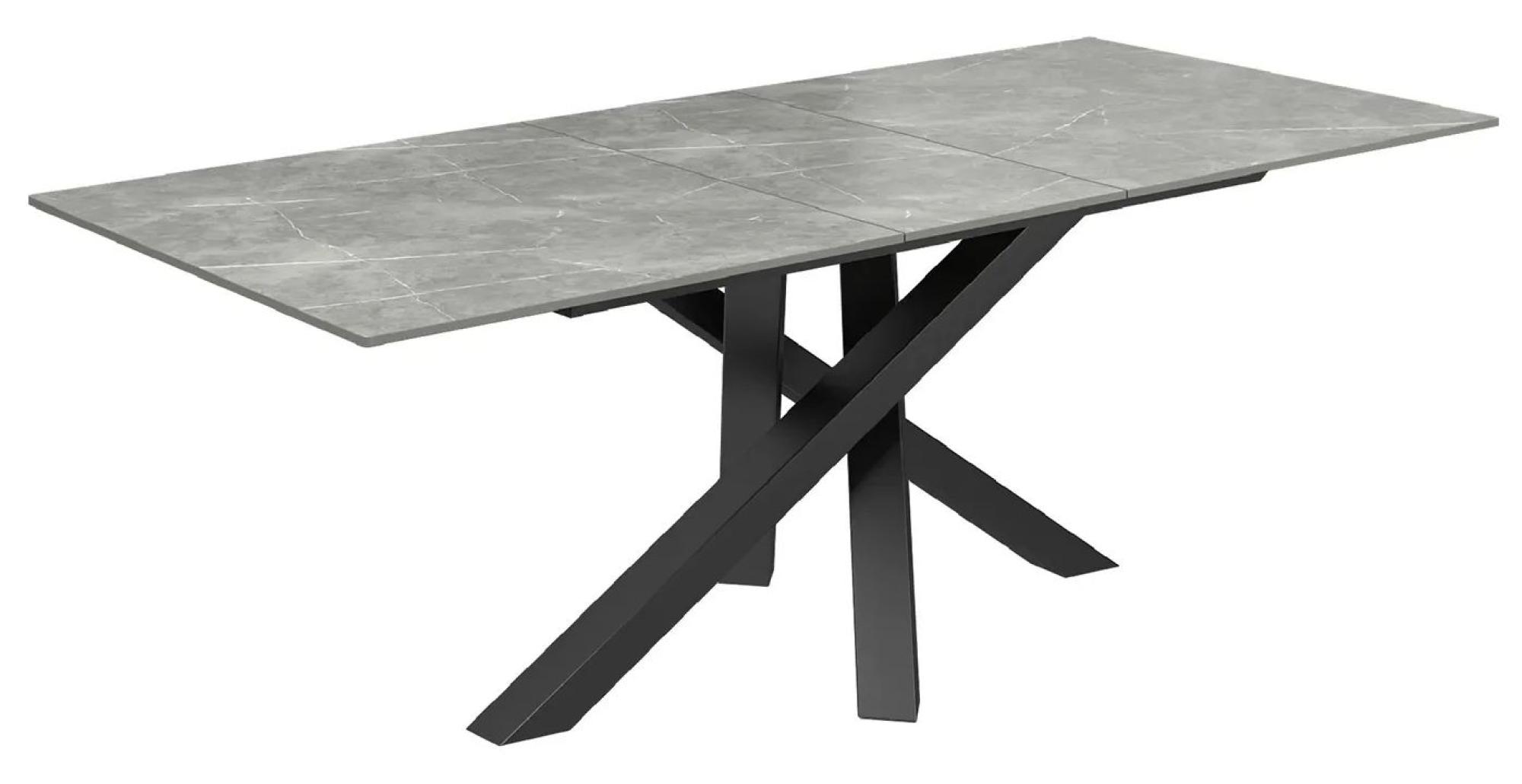 Product photograph of Brando Grey Ceramic 6-8 Seater Extending Dining Table With Chopstick Base from Choice Furniture Superstore.