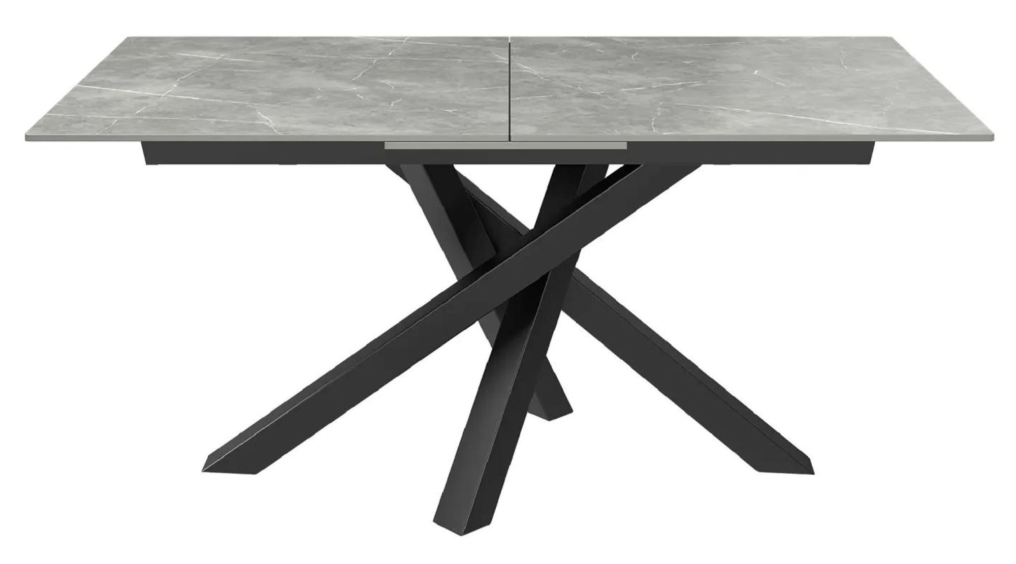 Product photograph of Brando Grey Ceramic 6-8 Seater Extending Dining Table With Chopstick Base from Choice Furniture Superstore.