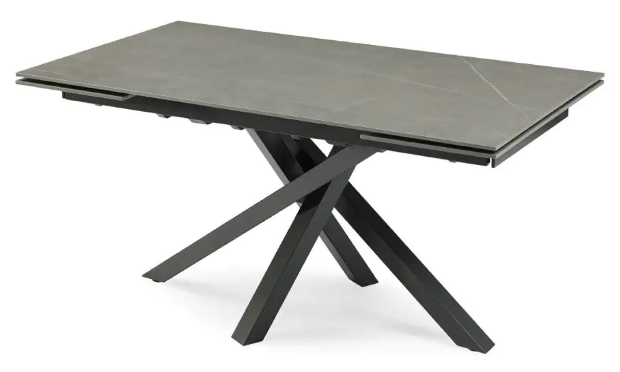 Product photograph of Brando Grey Ceramic 6-10 Seater Extending Dining Table With Chopstick Base from Choice Furniture Superstore.